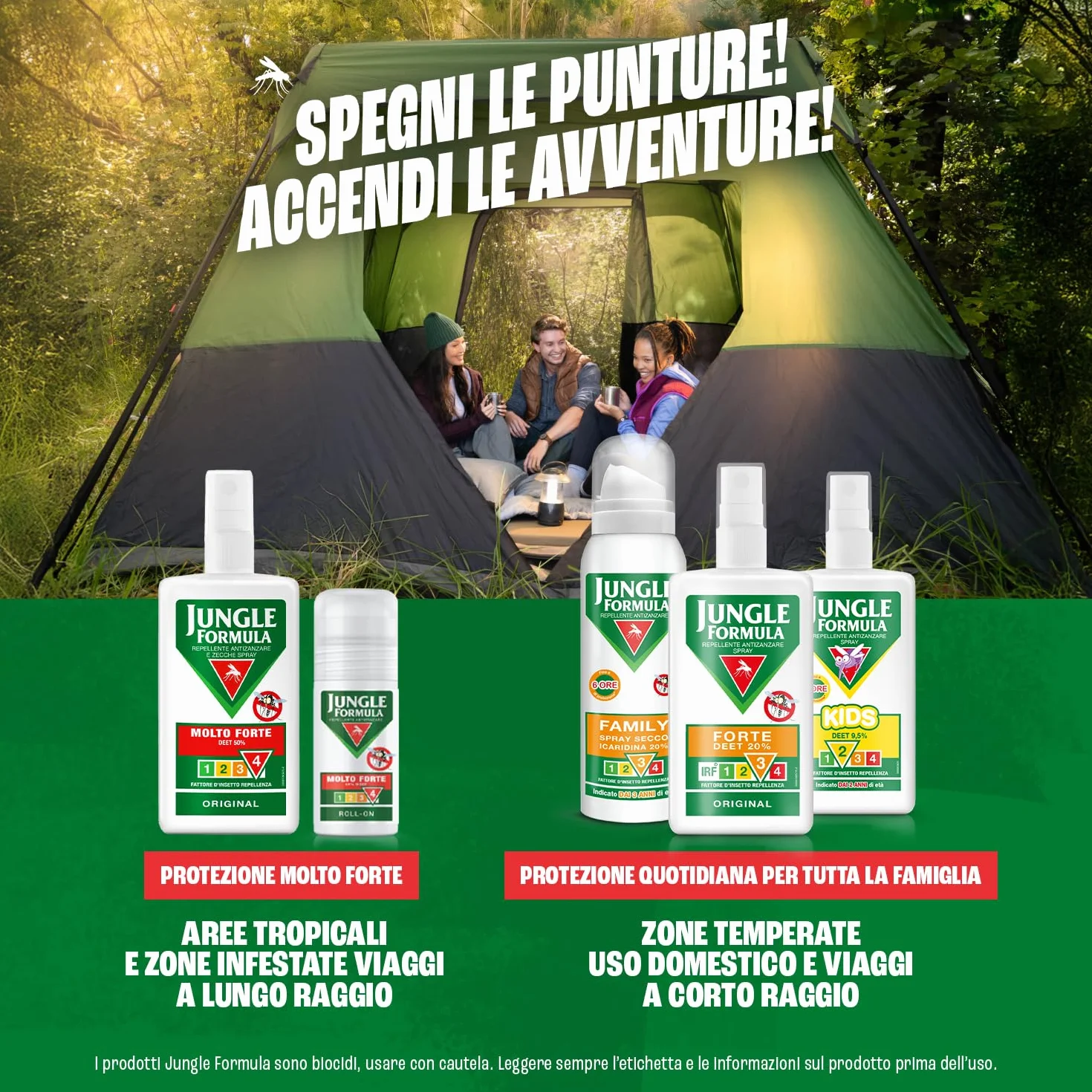 Jungle Formula Molto Forte Spray Repellente Antizanzare DEET 50% 75 ml