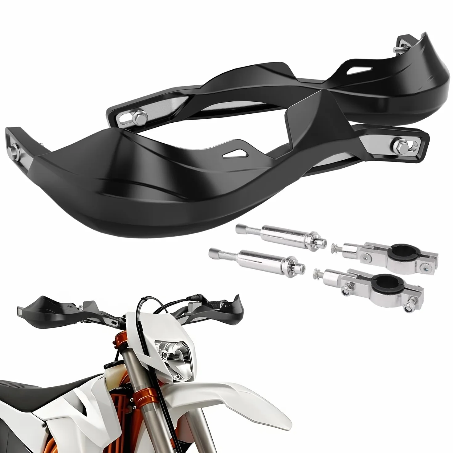 Paramani Moto Alluminio per Manubrio 22 mm 28 mm Surron Talaria Sting Beta 50 CRF XR YZF XC KX 125 150 250 300 Ebike Quad Pit Bike Motocross Enduro Nero