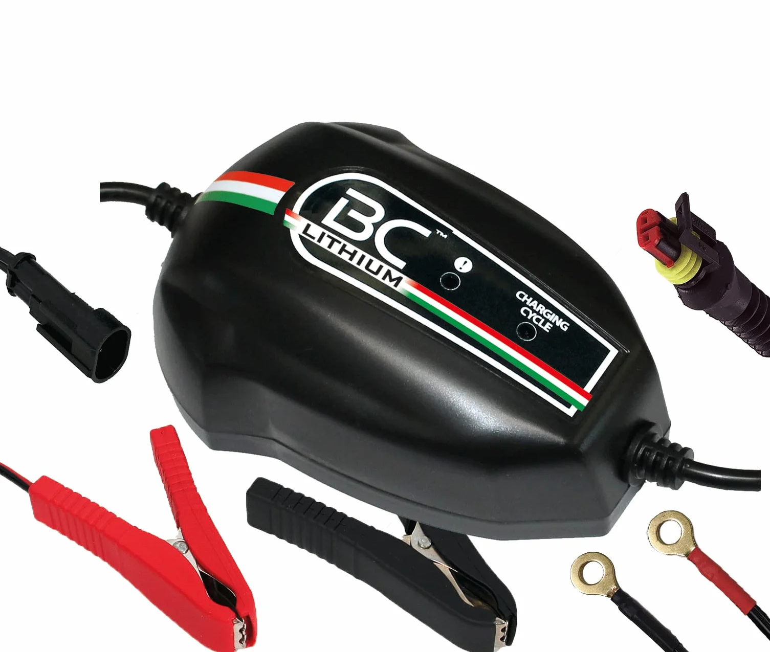 BC Battery Controller LITHIUM 900 Caricabatterie/Mantenitore Intelligente 1 Amp per Batterie 12V Litio, adatto per Moto, Scooter, Quad, Motoslitte, Moto d'acqua e per tutte le batterie fino a 100Ah