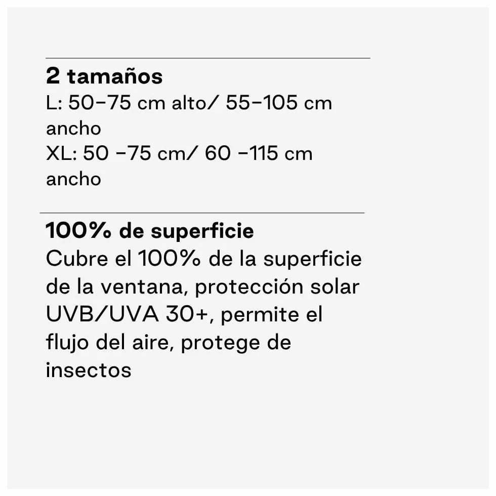 Jané Parasole Auto Bambino Finestrino, Protezione UV 30+, Anti-Insetti, Universale, Traspirante, Set 2 Pezzi,Taglia L