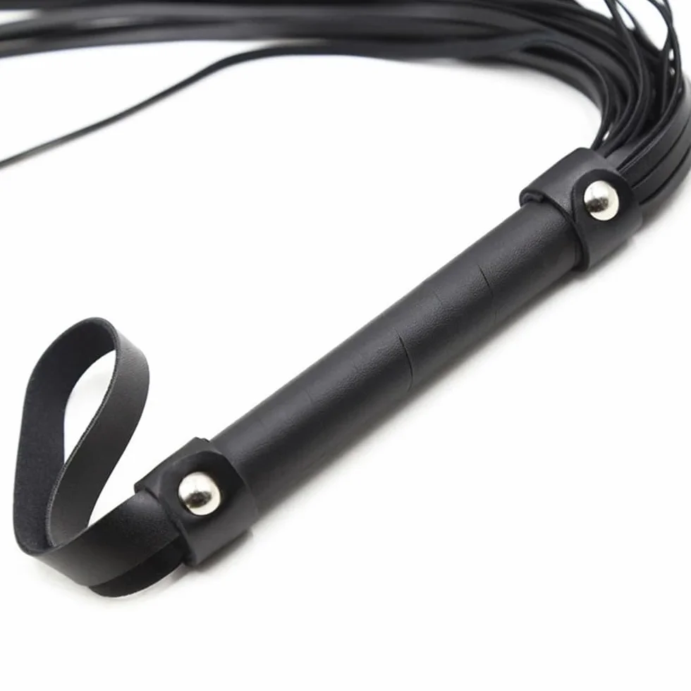 Faux Leather Satin Eye Mask with Feather Ticklers French Cut Role Play Kit