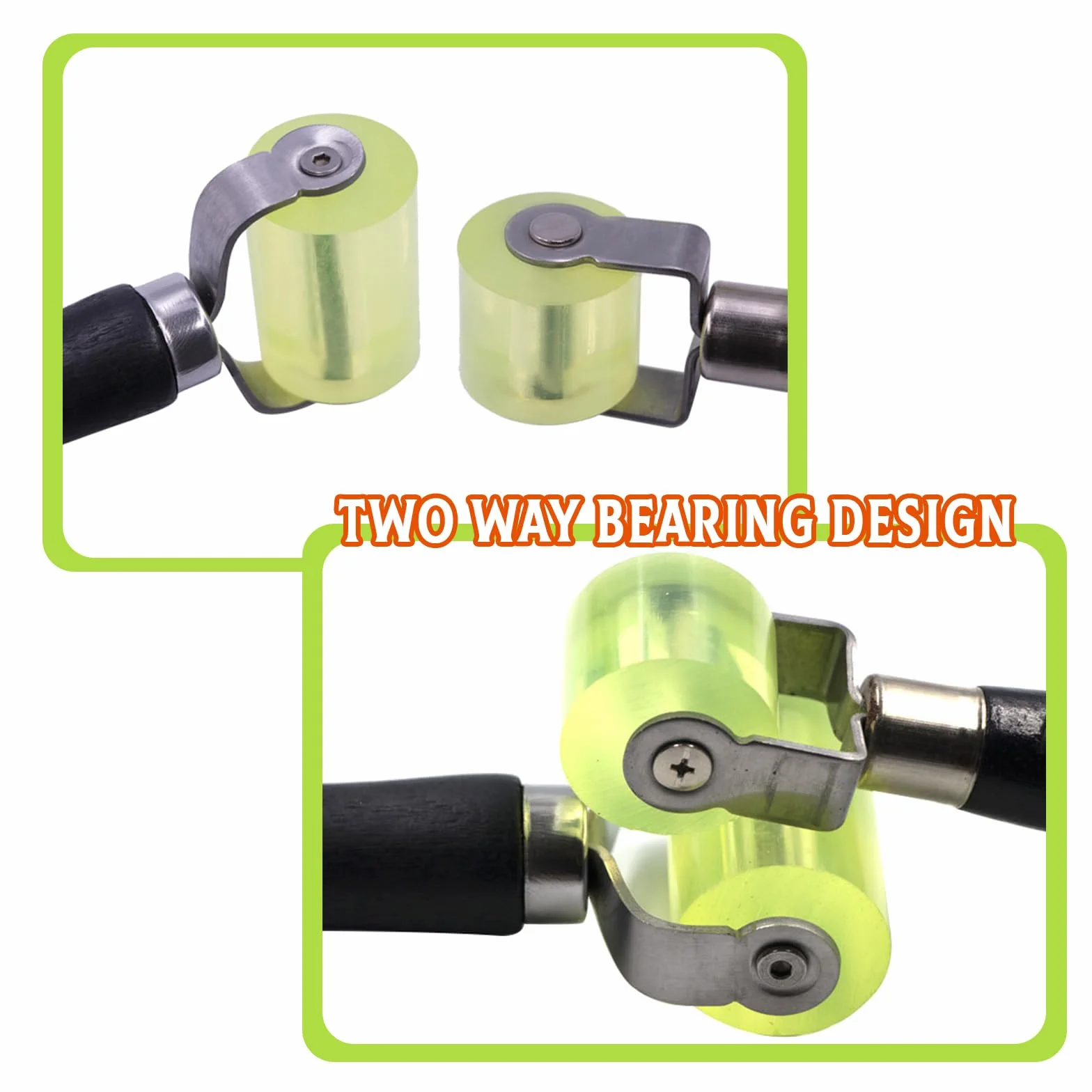 2 rulli di pressione per auto, isolamento acustico professionale, in silicone, per isolamento termico, per bordi e per saldatura di teloni in PVC