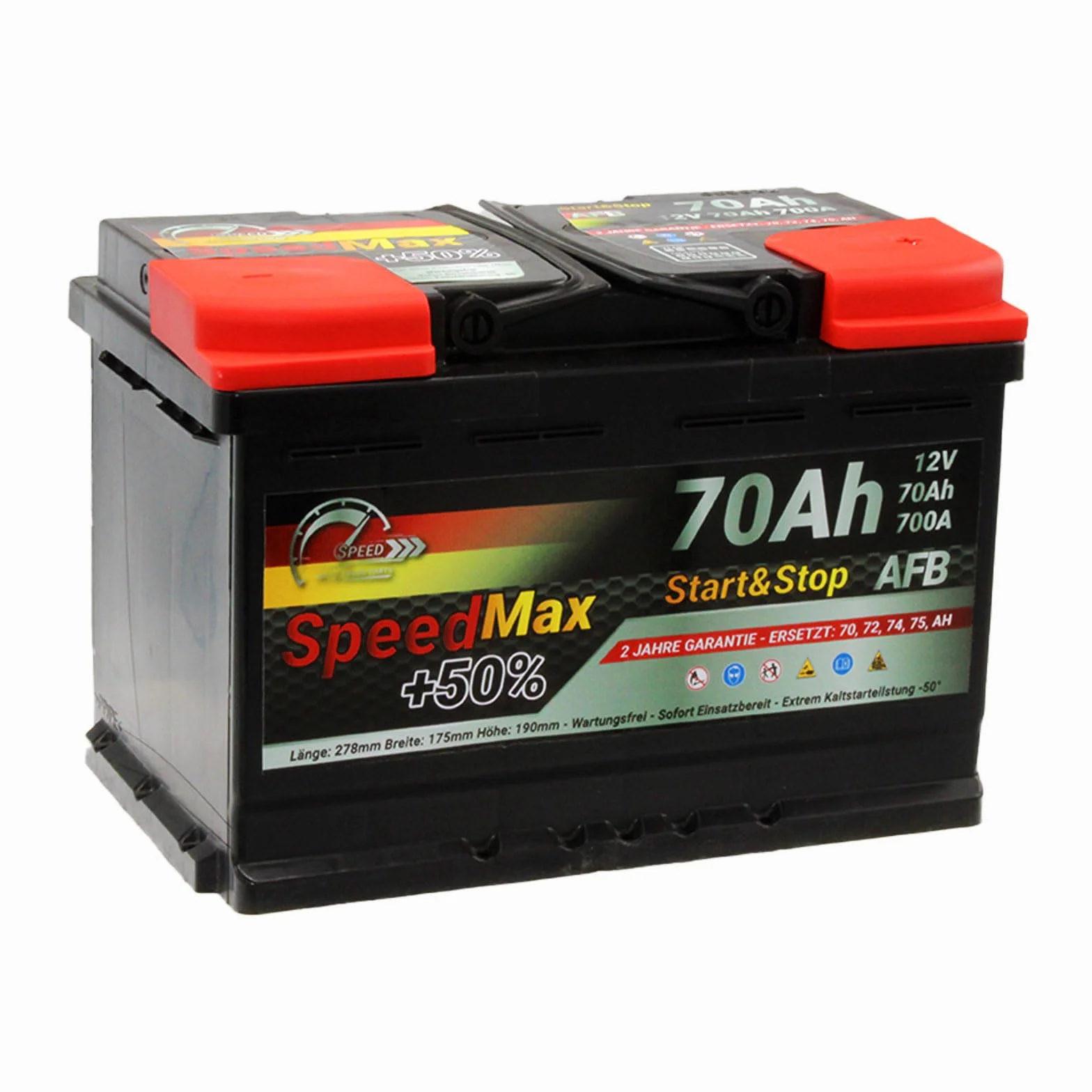 Batteria auto 70Ah AFB Speed Max Start&Stop 700A 12v L3 EFB
