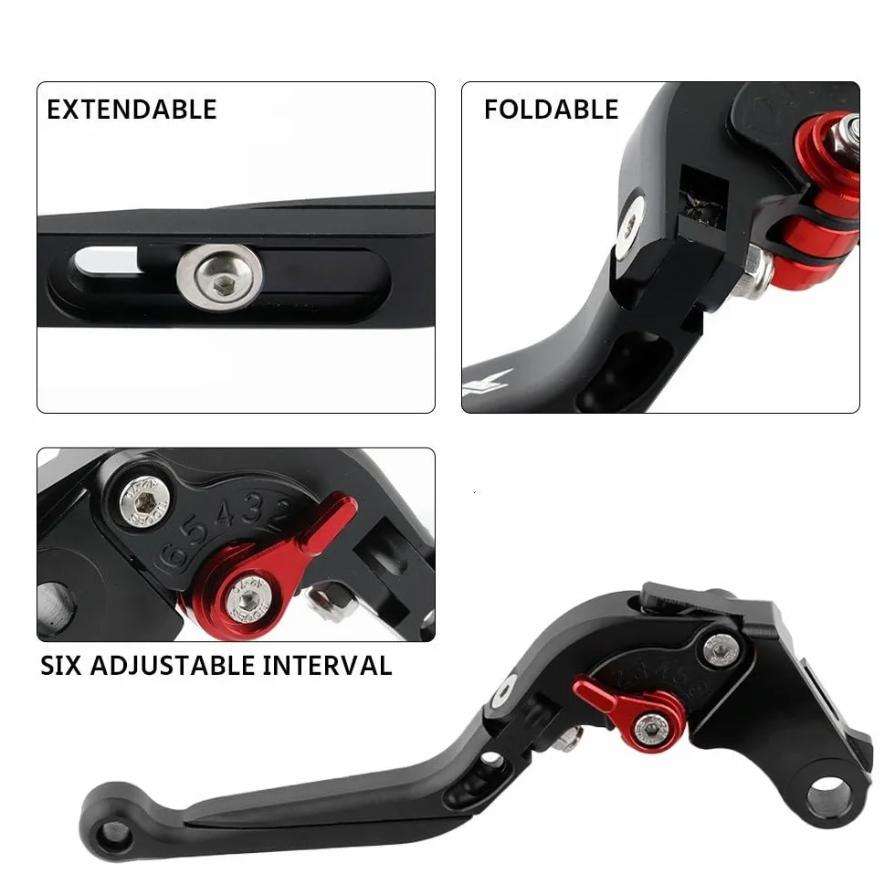 Leve Freno Frizione Moto Regolabili Pieghevoli per Suzuki GSXR GSX-R 600 750 1000 K1-K9