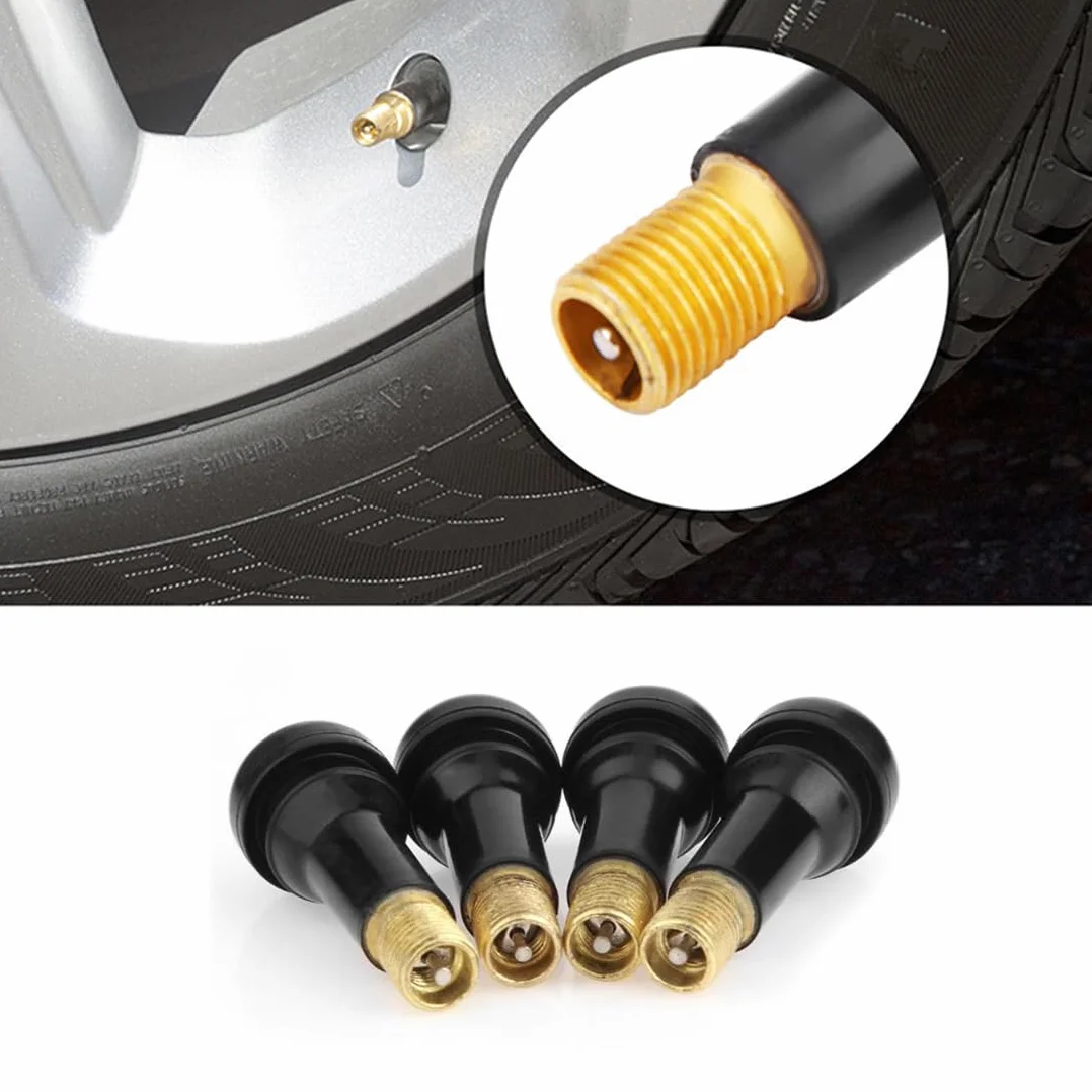 16 pcs TR414 - Valvole Tubeless per Pneumatici Auto, valvole in gomma TR414, valvola per pneumatici per auto, Lega di Zinco