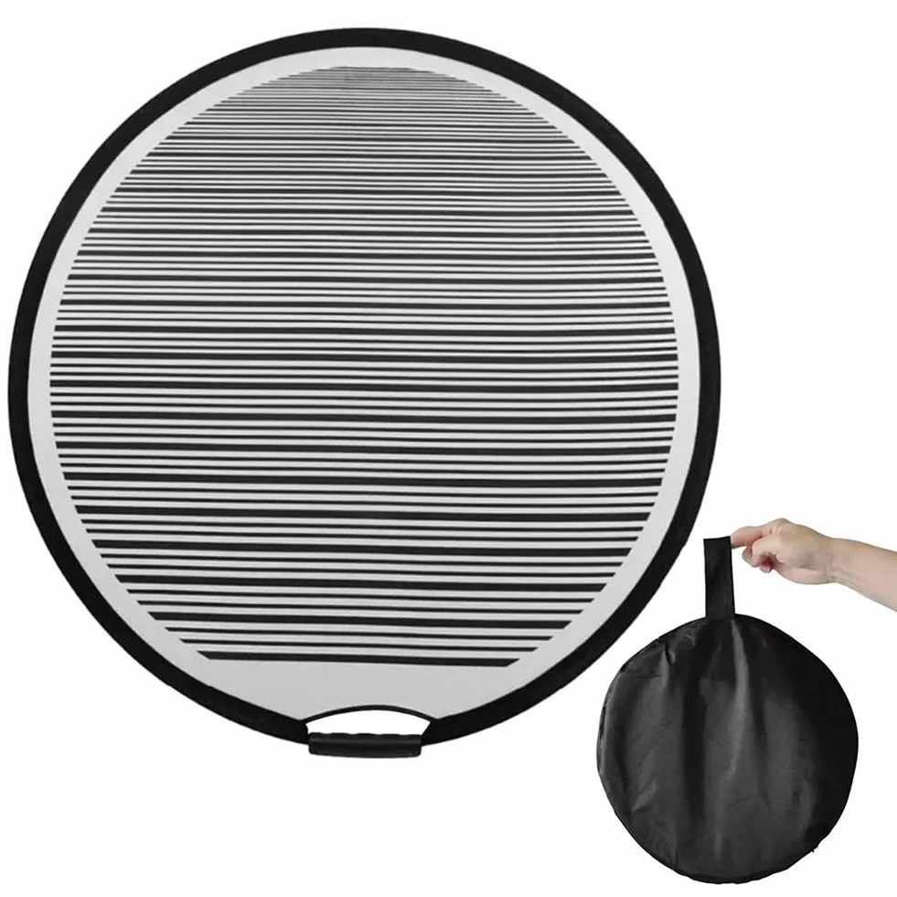 Pannello riflettente per ammaccature, 80 cm, circolare, strumento di riparazione per ammaccature, per la rimozione e il restauro di ammaccature senza vernice