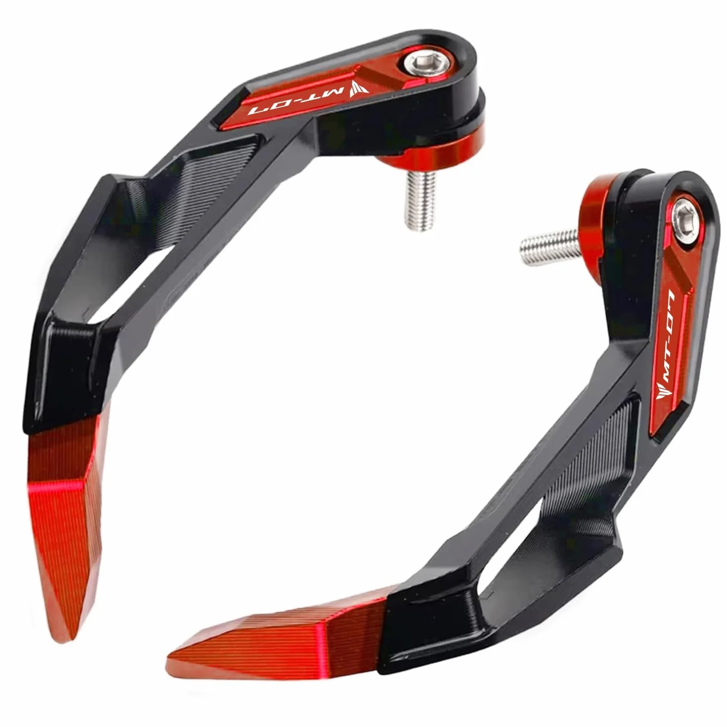 Accessori Moto Per MT-07 2024 2025 MT07 MT 07 2014-2023 Motociclo Leva Frizione Paramani Protezioni Mani Paramani Paramani Guardie Mano in Alluminio CNC (Rosso)
