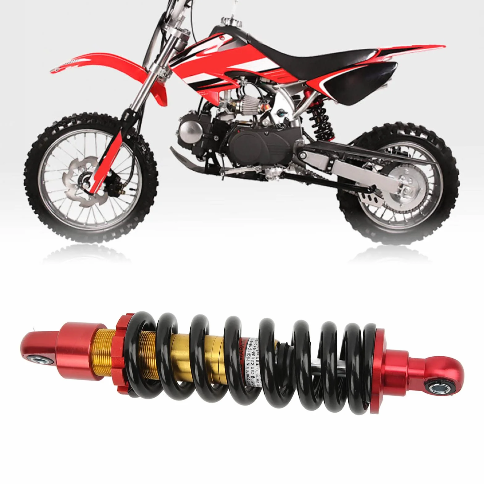 Ammortizzatore Moto 295mm Sospensione Posteriore per Dirt Pit Bike ATV Quad Go Kart