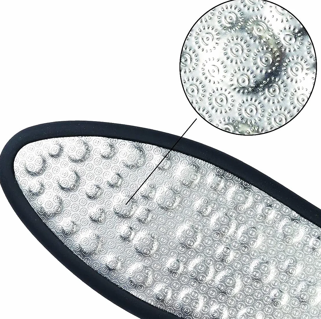 RoserRose Raspa Piedi Professionale In Acciaio Inox Lima Per Piedi E Talloni Rimuovere Calli Pedicure