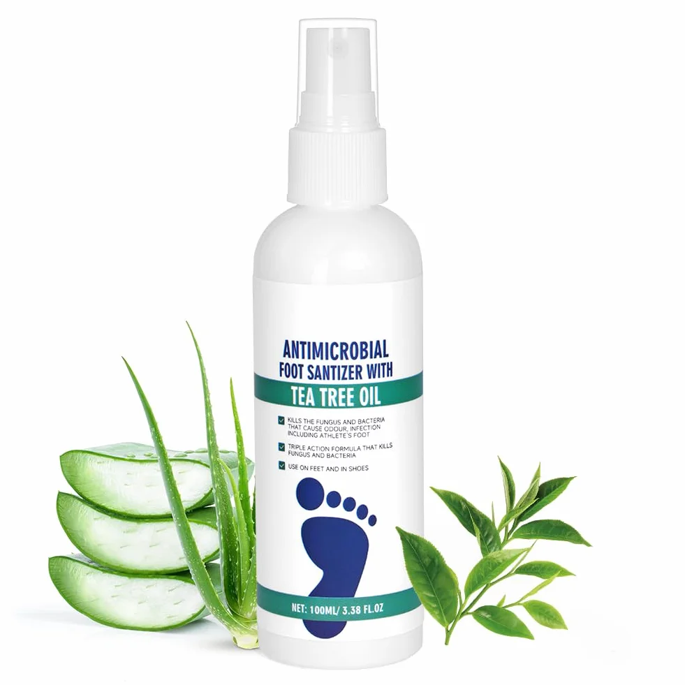 AOOWU Spray Antifungino del Piede, 100ml Trattamento Piede d'Atleta ad Azione Rapida