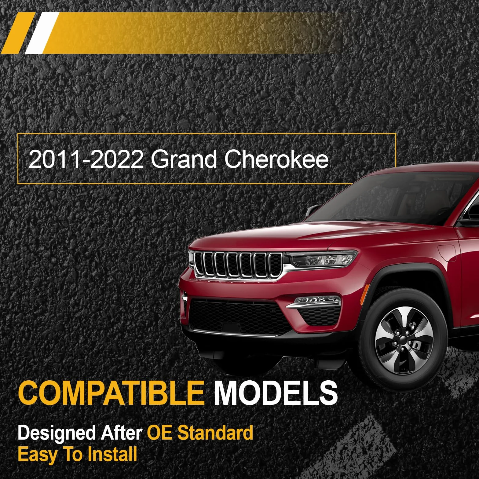Striscia di modanatura del tetto compatibile con Grand Cherokee 2011-2022 numero di parte 55079290AD (destra)