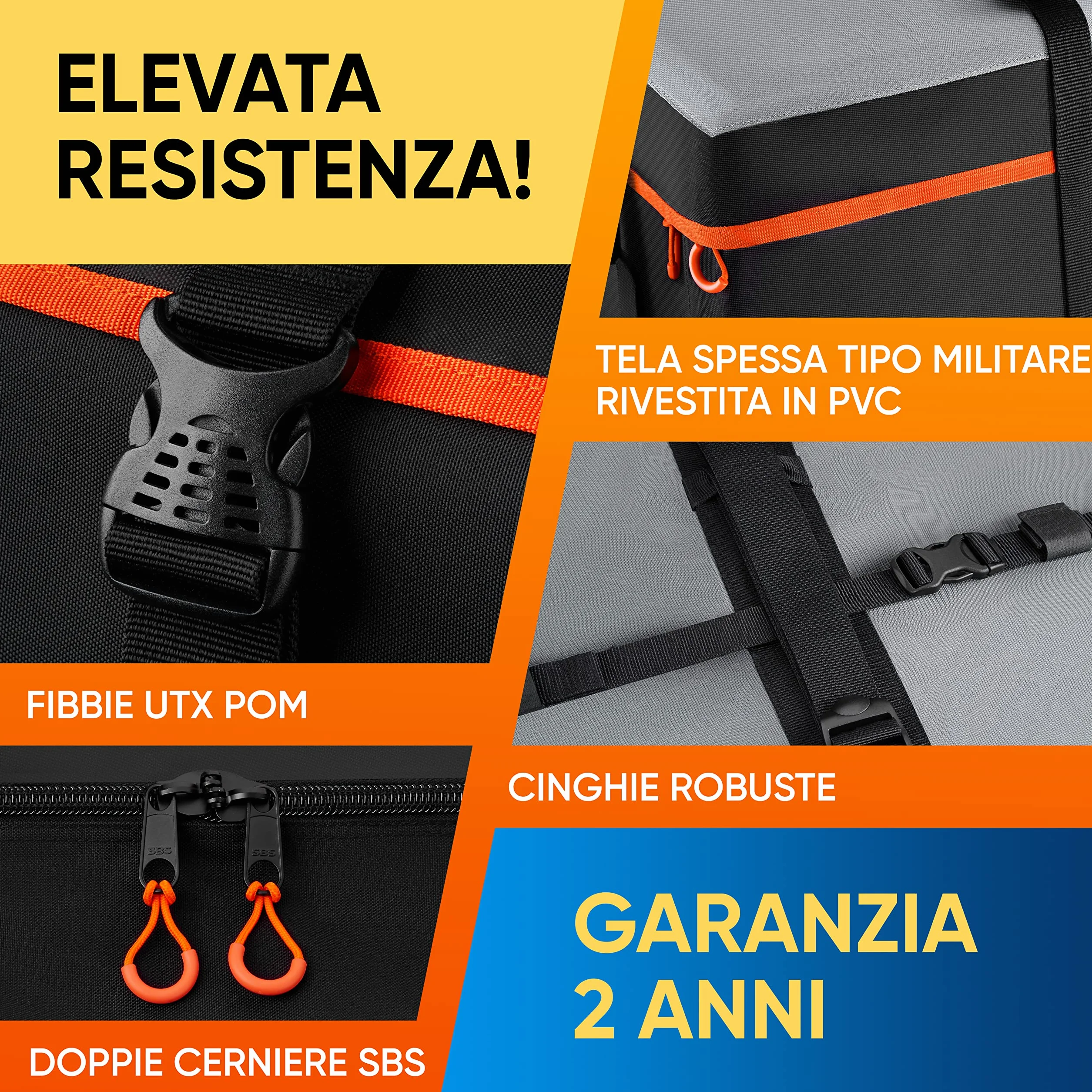 Borsa Da Tetto Per Auto XXL 650L, Universale Per Auto Con Tetto, Box Morbido 100% Impermeabile Con Protezione Uv, Molto Resistente E Sicuro Per Auto Con O Senza Portapacchi