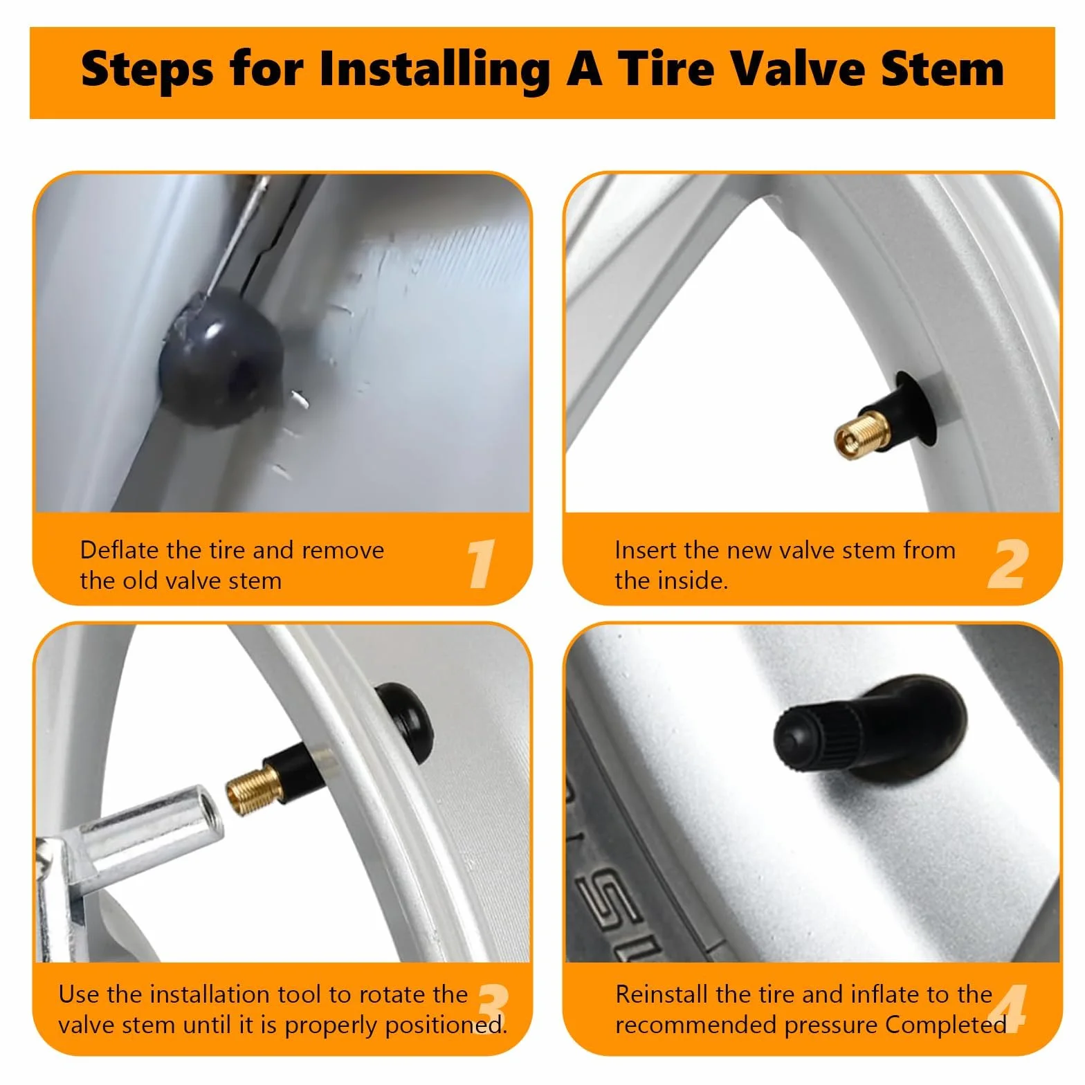 5 pezzi valvole pneumatico TR413 in gomma, valvola auto metallo, valvola pneumatico nera, valvole cerchione, universali