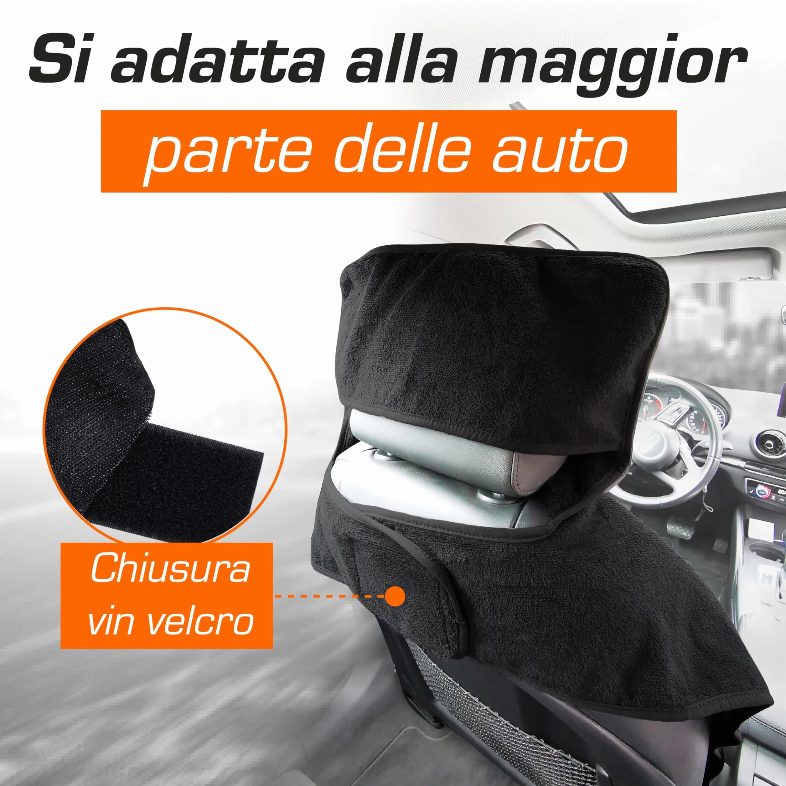 Upgrade4cars Coprisedile Universale Auto Anteriore Cotone Protezione Sedile Antisudore Lavabile Traspirante