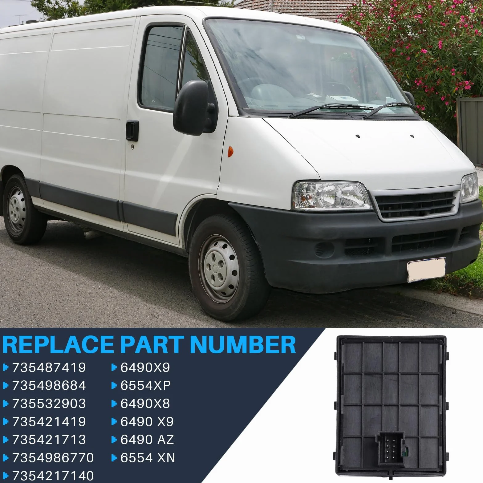 Interruttore per finestra elettrico per auto, interruttore alzacristalli auto, interruttore elettrico per finestra Power Window Switch di ricambio per Relay II Ducato III Boxer 2006, numero