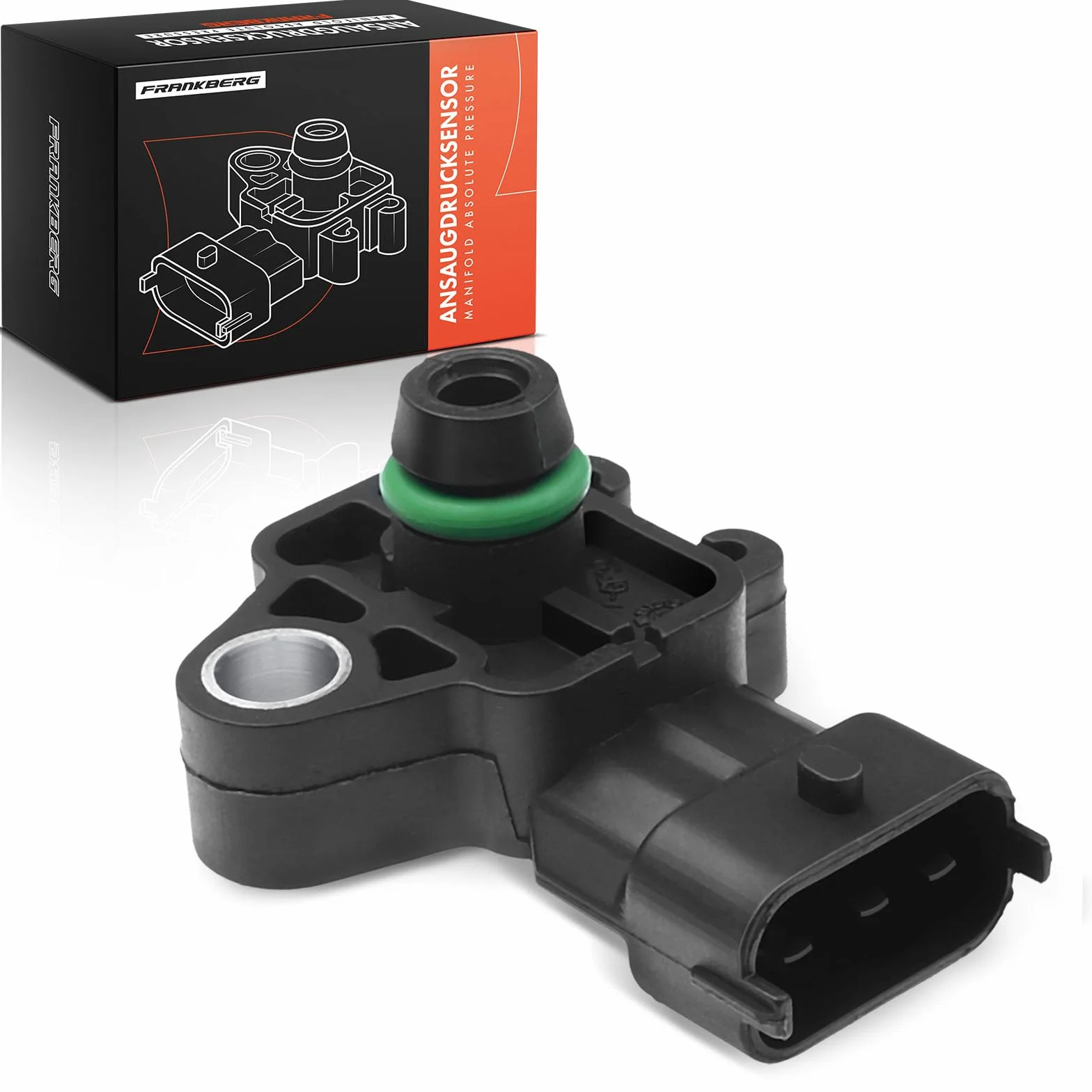 Frankberg Sensore pressione differenziale Pressione gas di scarico Compatibile con Adam M13 Astra H A04 Astra H Caravan A04 Zafira Tourer C P12 Corsa D S07 Replace# 8126442280