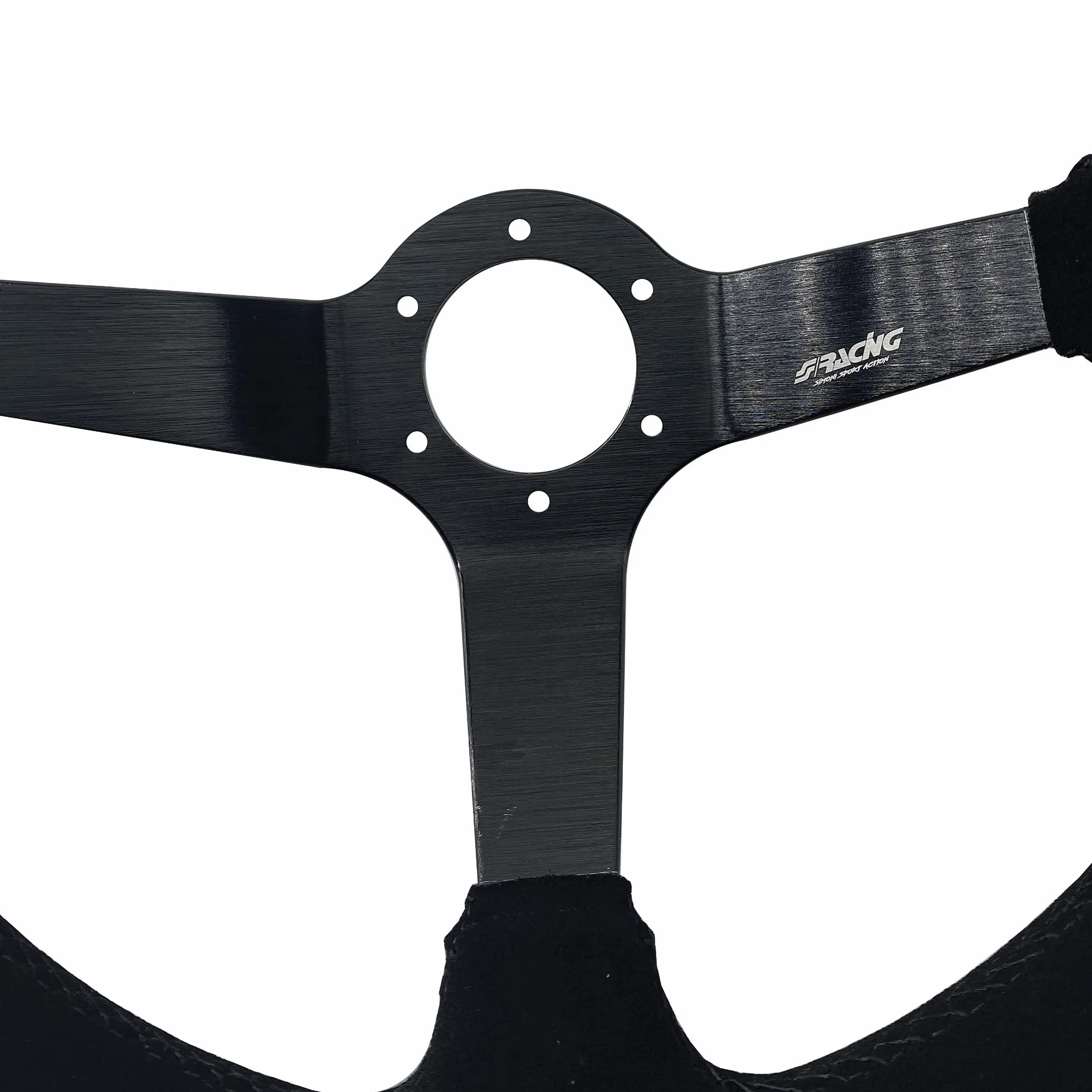 Simoni Racing CAR/350C Volante Sportivo Carrera Universale, in Camoscio Nero