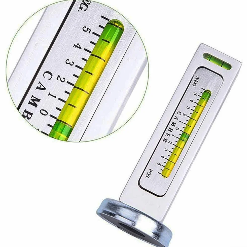 Livella Magnetica Alluminio Regolabile Auto Camber Strumento 130x50x50mm