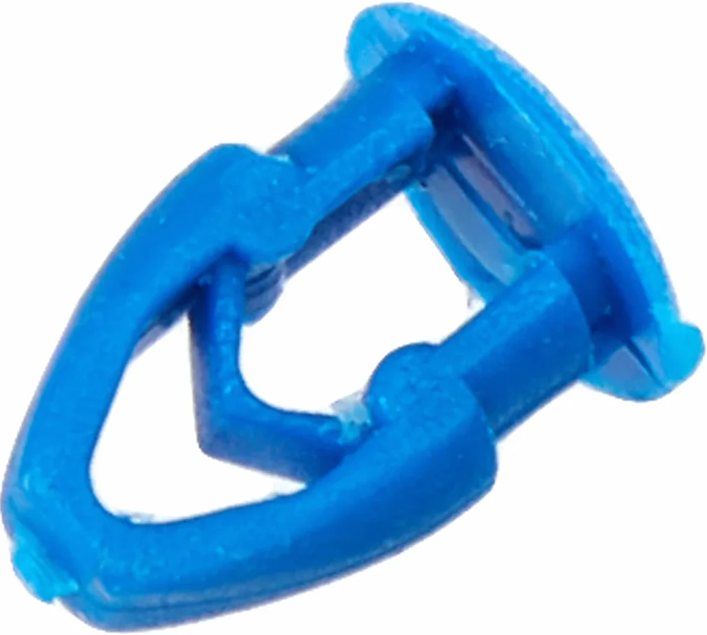Cora 000116011 Kit 8 Bottoni, 7 Blu e 1 Bianco, 2 Fermi Centrali, Nero