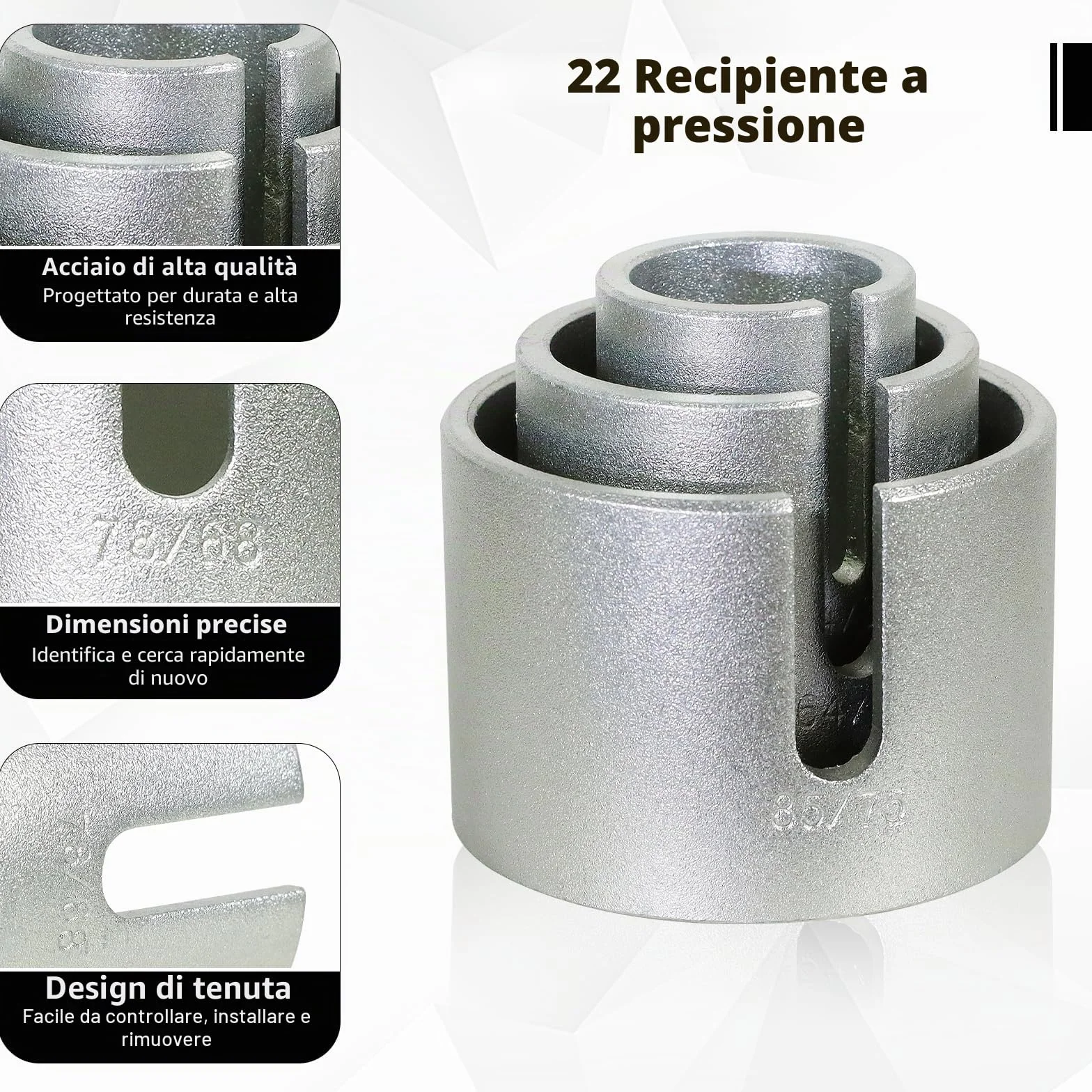 CCLIFE 27 Pezzi Utensile per Cuscinetti e Boccole Estrattore Cuscinetti Ruota