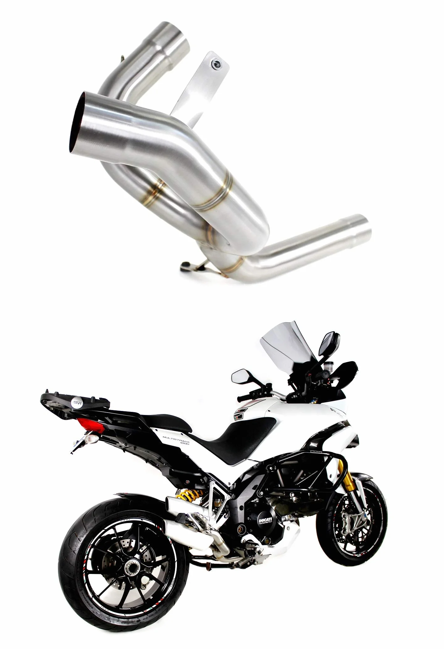 DOMINATOR Collettore di raccordo centrale compatibile con MTS MULTISTRADA 1200 2010-2014