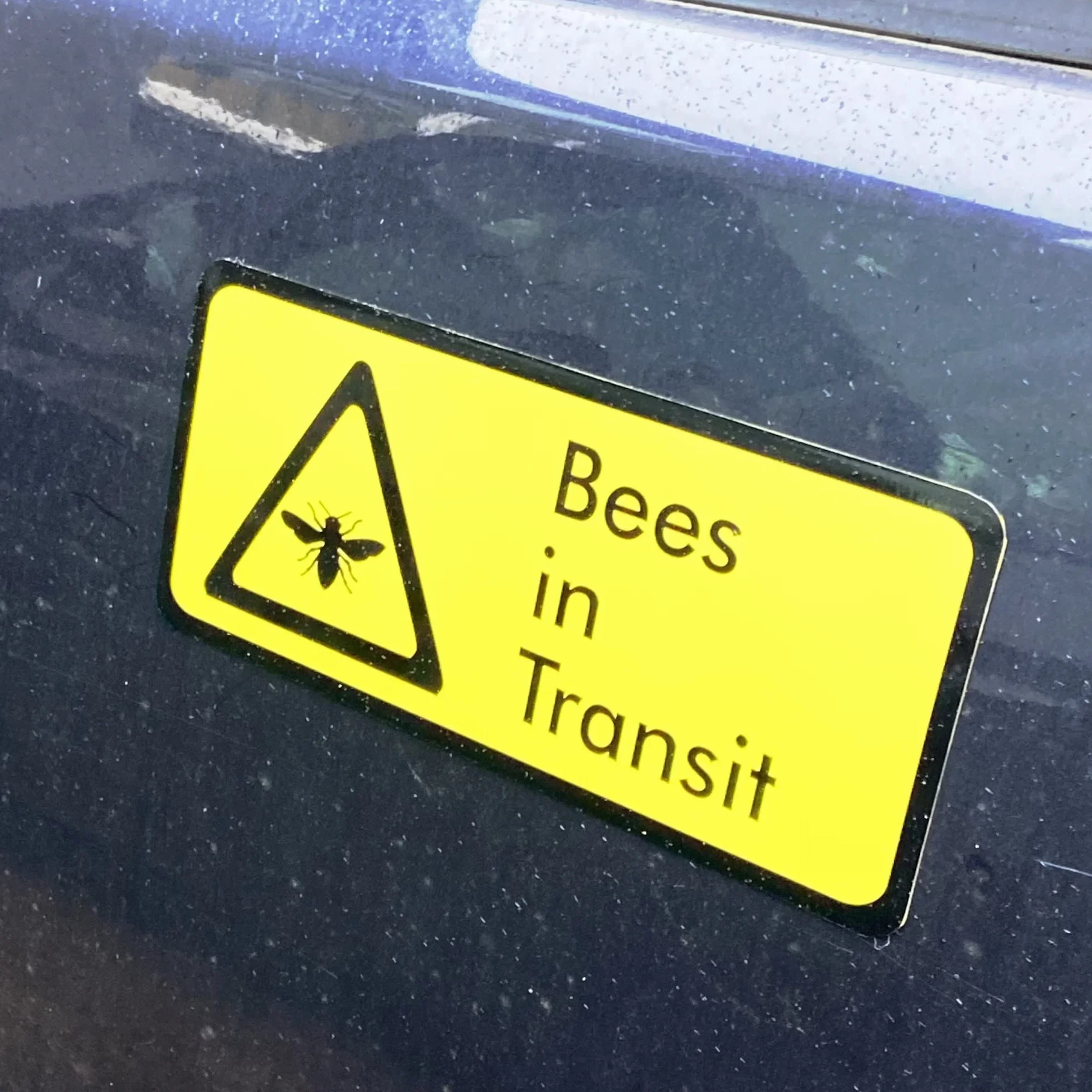 Segnale di avvertimento apicoltura Caution Bees in Transit magnetyczny do samochodu furgonu