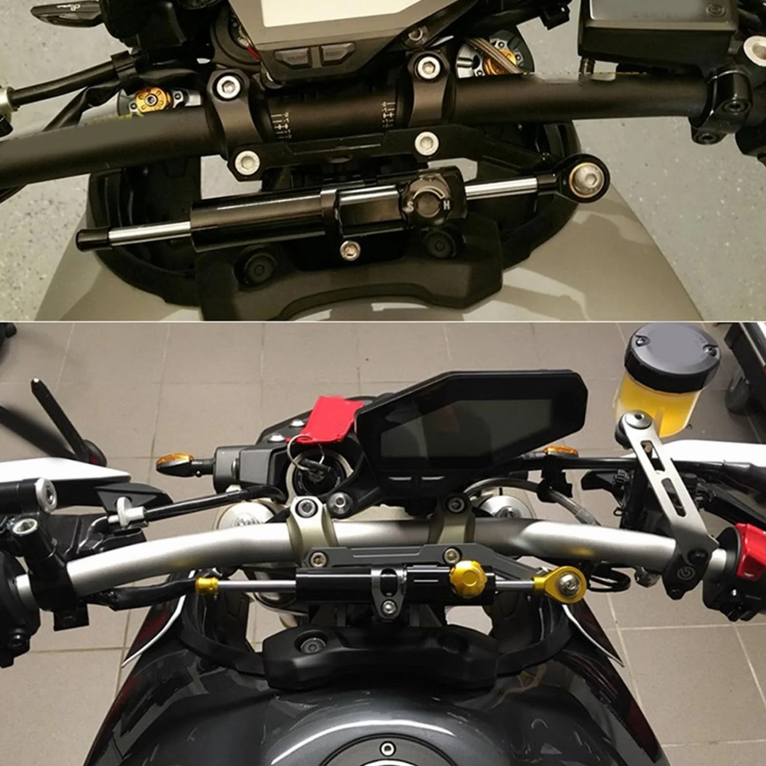 Per YAMAHA MT-09 FZ-09 MT 09 MT09 FZ09 Ammortizzatore Di Sterzo Moto Con Staffa Accessori 2014 2015 2016 2017 2018 2013-2019