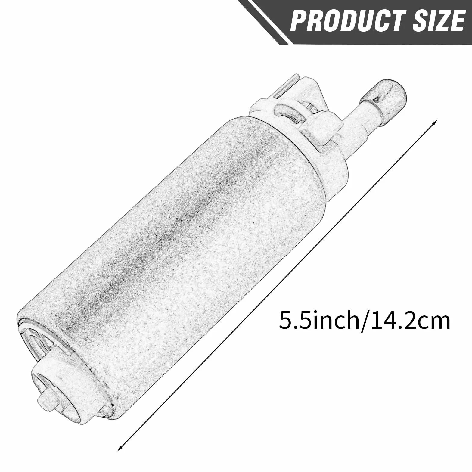 MGF WFX100670 Pompa del carburante, ricambio per Opel Frontera 2.0i 2.4i 1991 1992 1993 1994 1995, sostituisce WFX100670z AC 25165280 ITP304