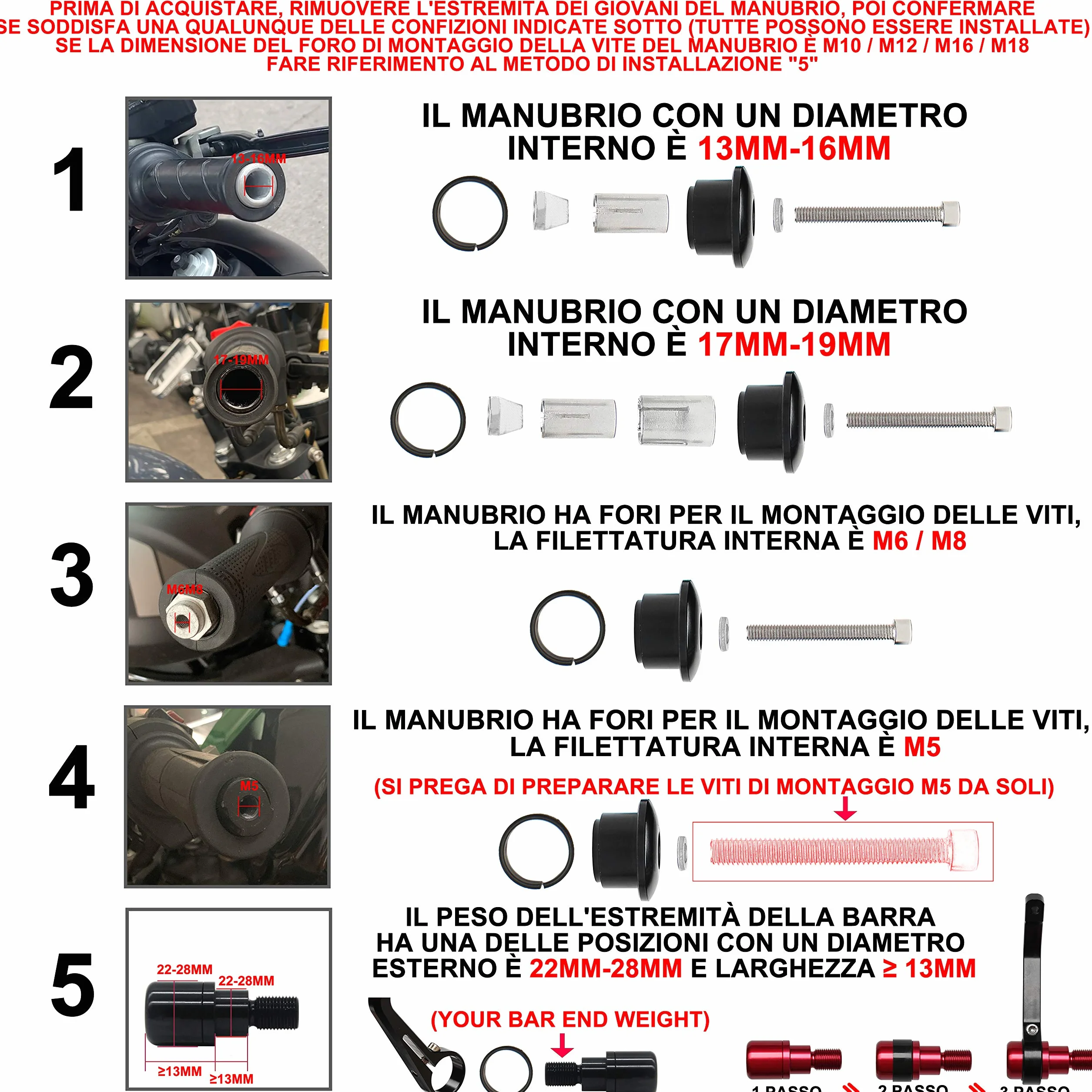 FENRIR E24 Omologato Nero Moto Retrovisore Punta Manubrio CNC per Forza Xmax Nmax MT03 MT07 MT09 MT10 Z125 Z400 Z650 Z900 CB650R CB500F CB125R GSXS750 SV650 Street Triple Scrambler Monster Scout