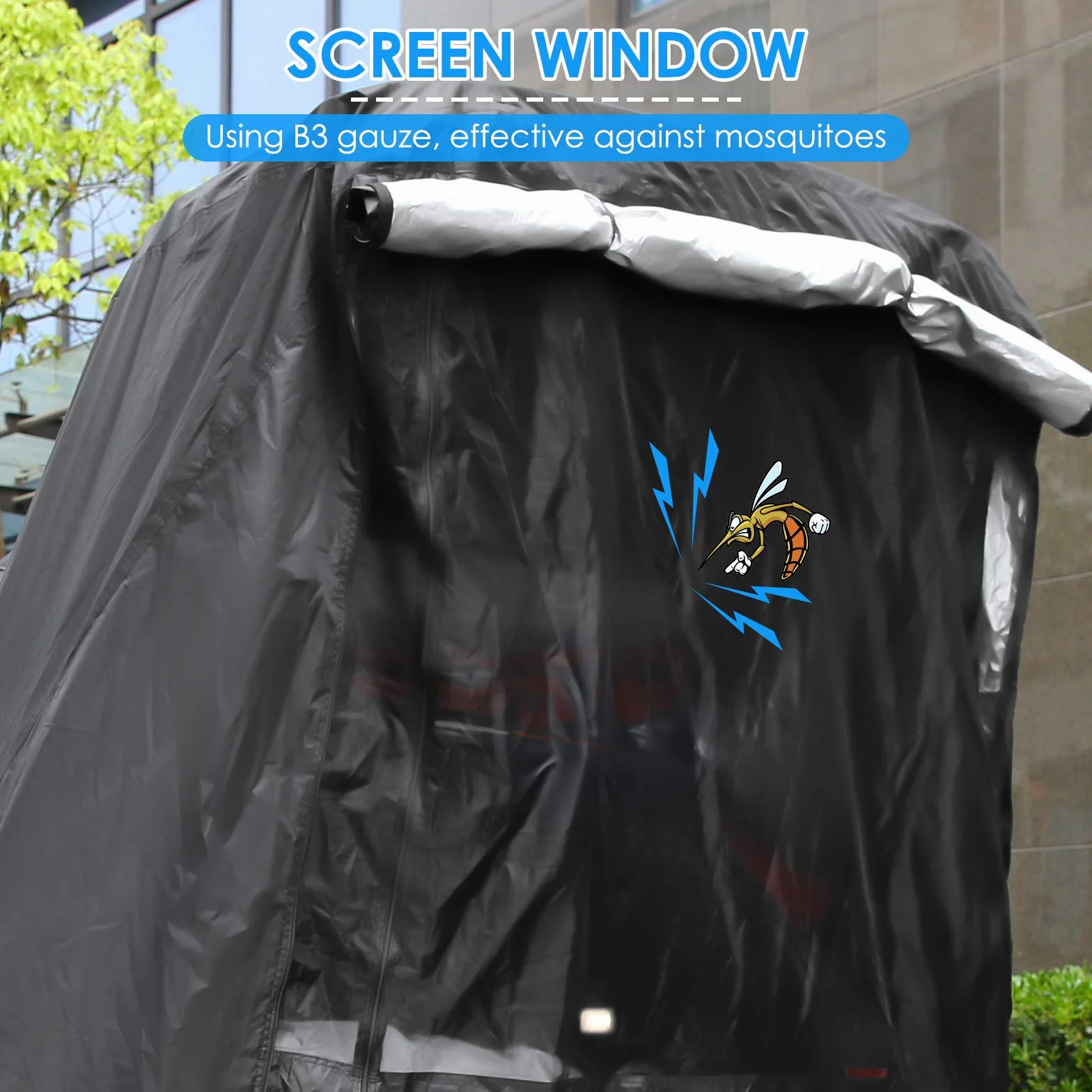 Tenda Parasole per Portellone Posteriore B3 Protezione Solare Impermeabile SUV Campeggio