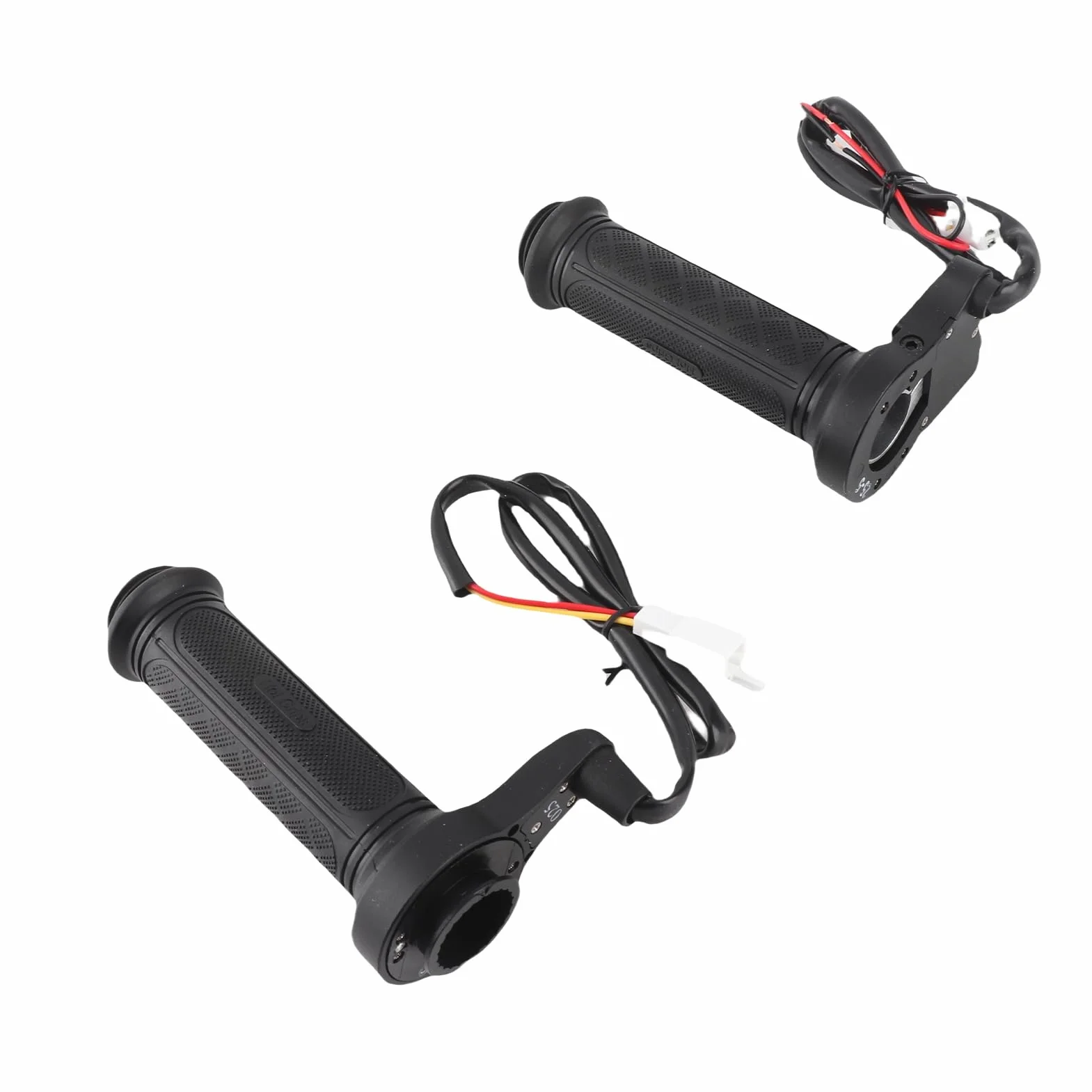 Manopole Moto, 1 Paio 22mm (7/8") Elettrico Riscaldato Caldo Manopole Manubrio per Moto/Bici/ATV, Plastica, Nero