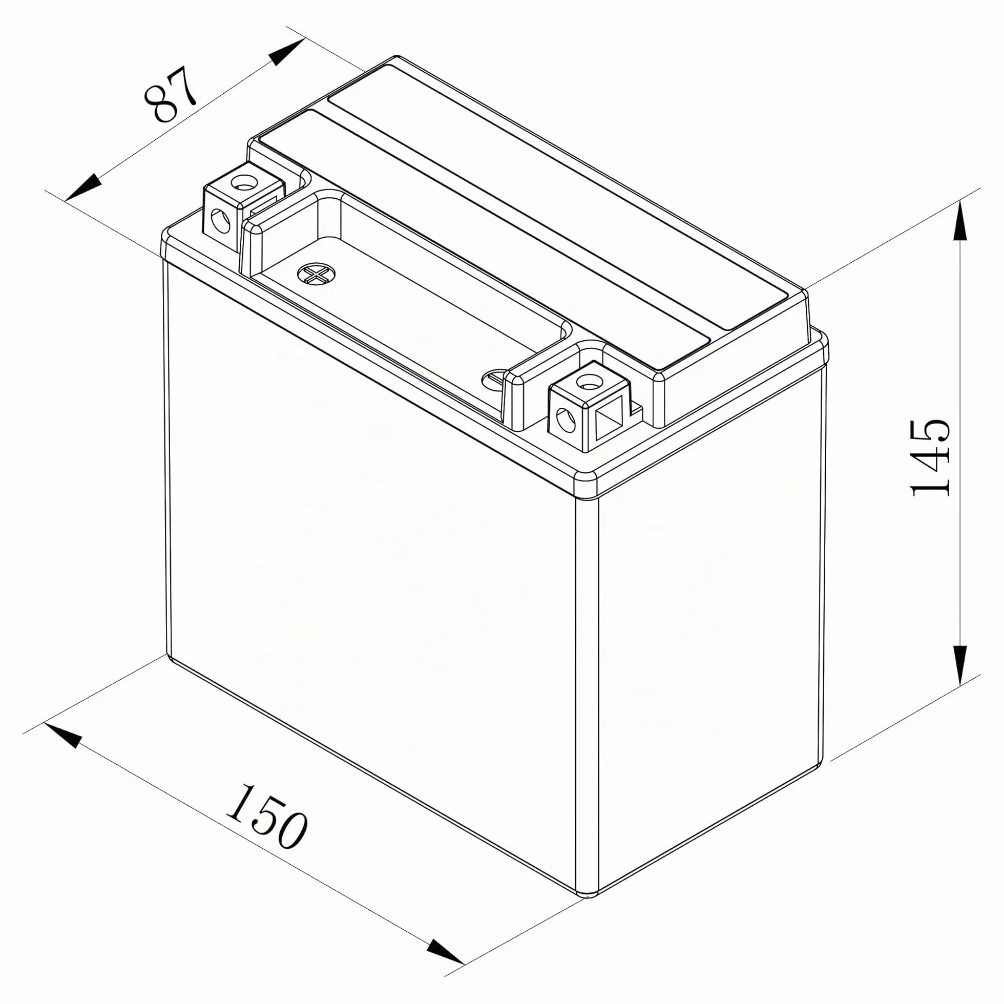 Bosch FA106 Batteria AGM per Motocicli 12V 200A 12Ah Compatibile M6018 BTX14-BS BTX14