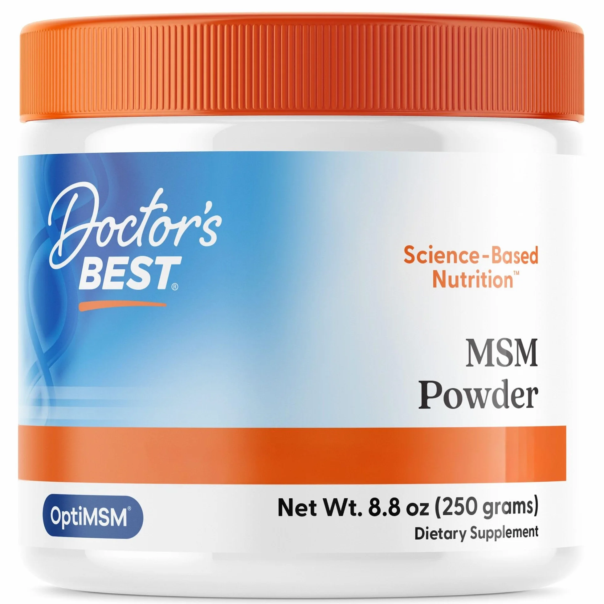 Doctor's Best MSM Powder OptiMSM 250g Polvere Vegana Integratore Vegetariano
