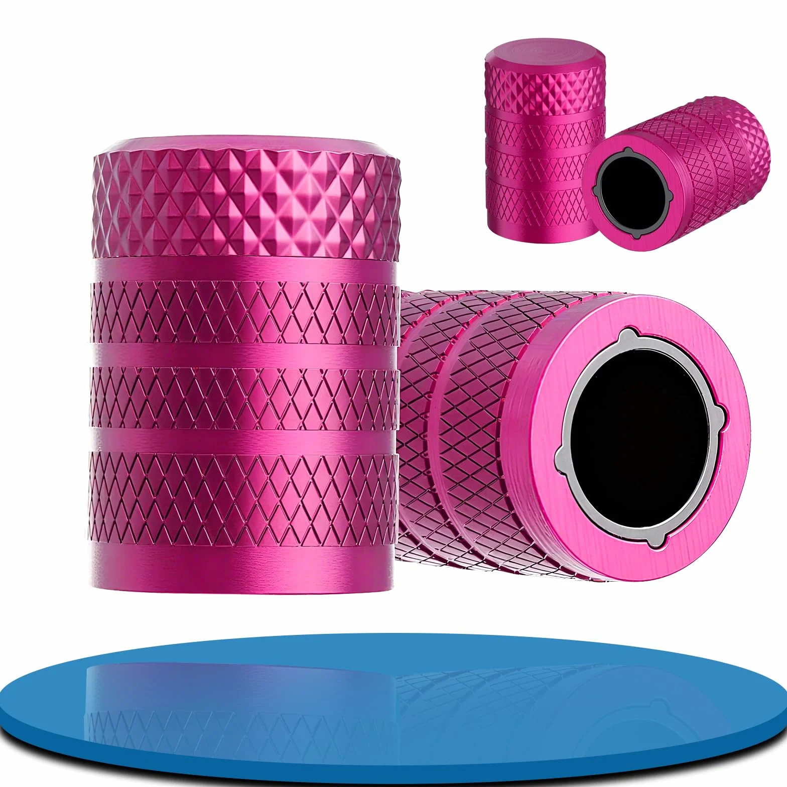 Tappini Gomme Auto in Lega di Alluminio, Tappi Valvole Pneumatici Resistente ai Raggi UV, Tappi Ruote Auto Resistente all'Acqua e alla Polvere
