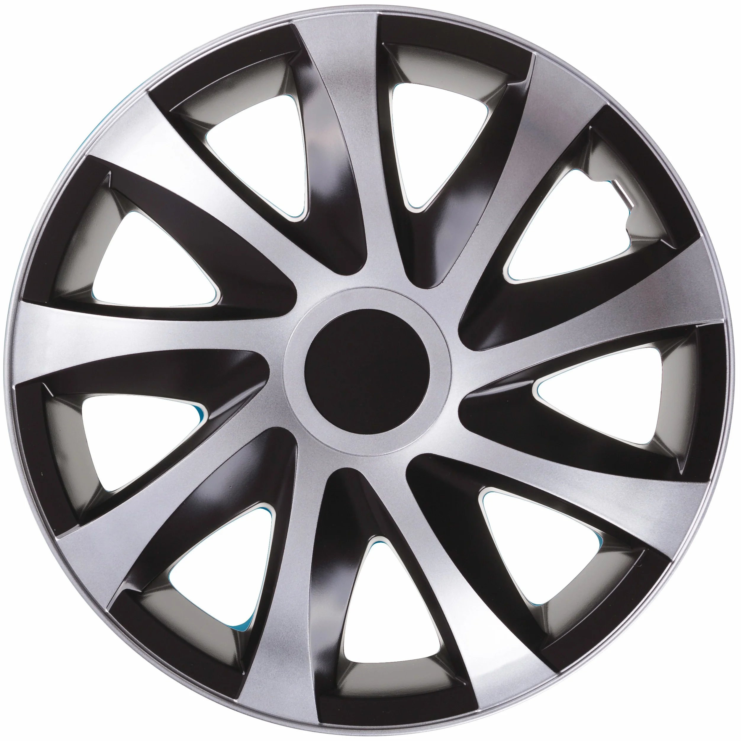 NRM DRACO CS 15 Copricerchi Universali, 15", Bicolore Nero / Silver