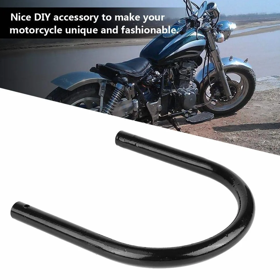 KIMISS Telaio Moto,Motociclo Sedile Posteriore Telaio Staffa di montaggio Telaio Loop Cerchio Montaggio Seggiolini Auto Accessori(230mm-L)