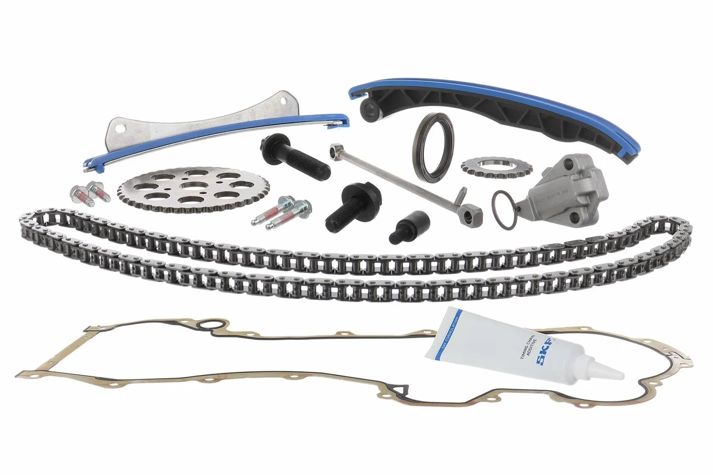 SKF Kit catena distribuzione VKML82000-3 Compatibile con: ALFA ROMEO MITO, CHEVROLET AVEO Schrägheck, AVEO Stufenheck, CITROËN NEMO Großraumlimousine, NEMO Kasten/Großraumlimousine, FIAT 500, 500 C