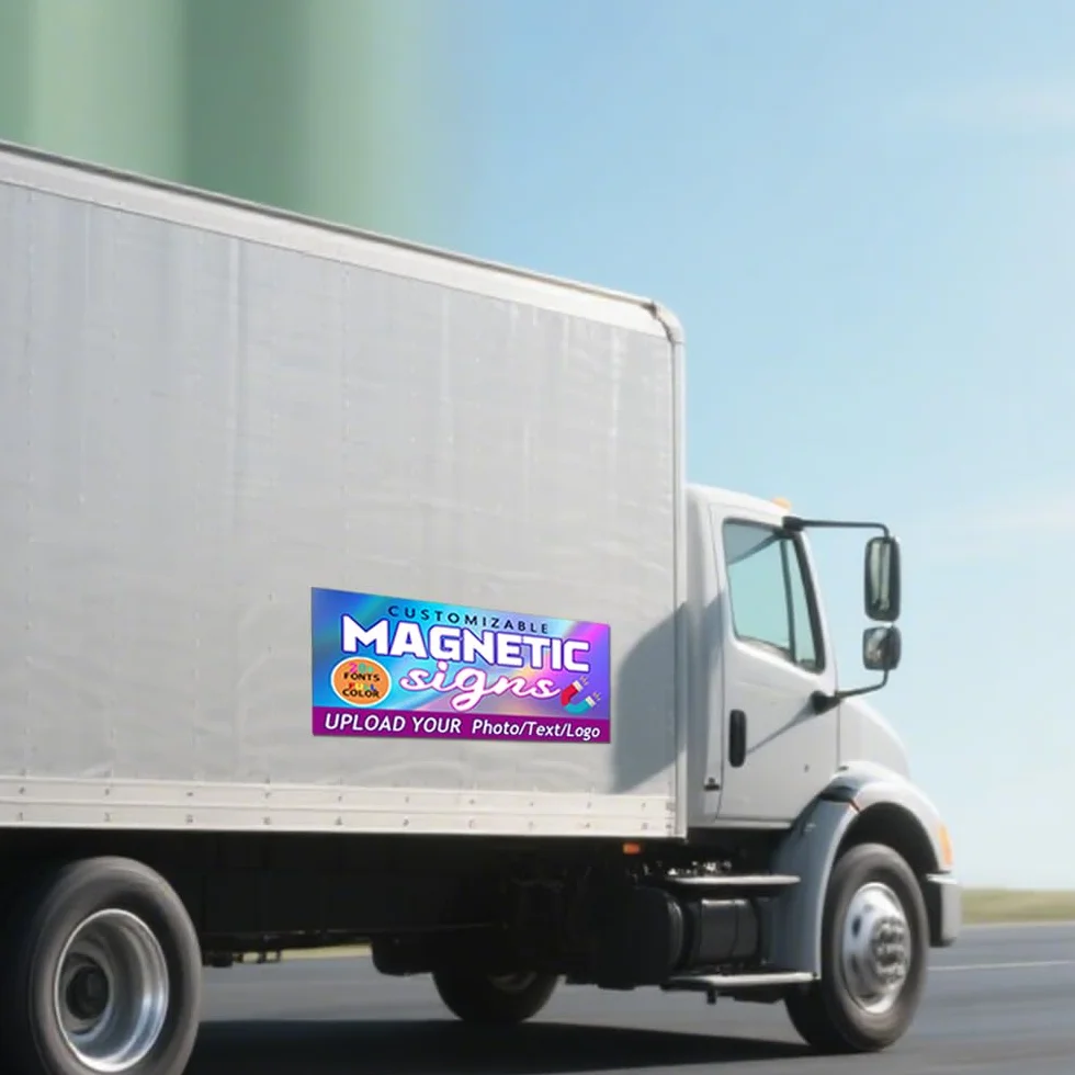Magneti Personalizzati per Auto, Adesivo Magnetico con Testo e Logo, Magnete per Pubblicità Aziendale