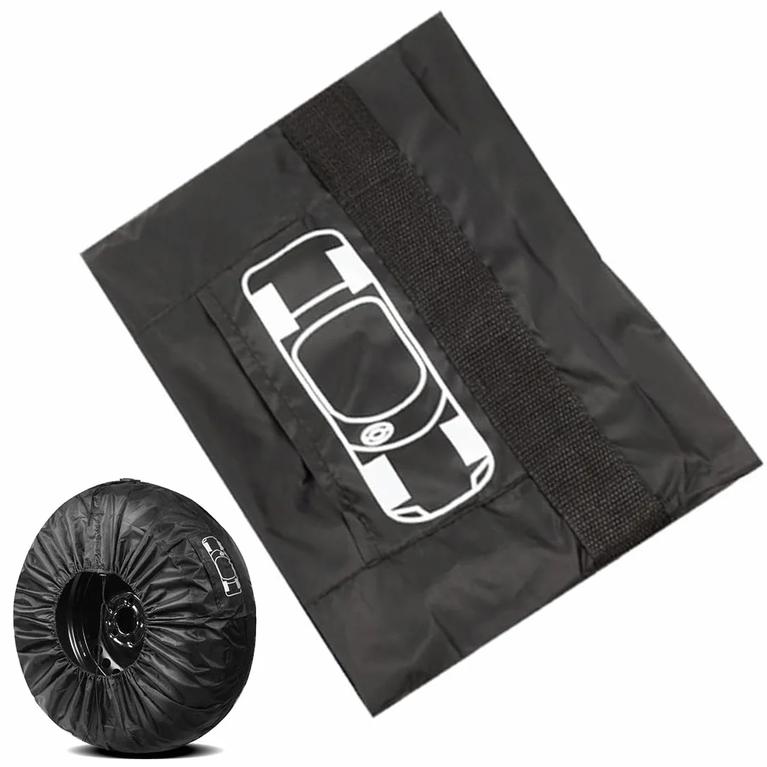 Borsa Pneumatici Auto Copertura Ruota Scorta Diametro 80 cm Nero con Manico