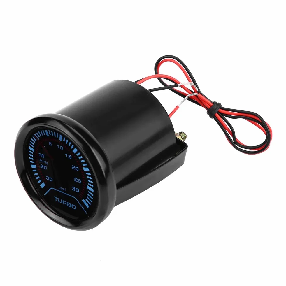 Manometro Turbo Boost, quadrante fumé universale 52 mm, quadrante turbo Boost Turbo