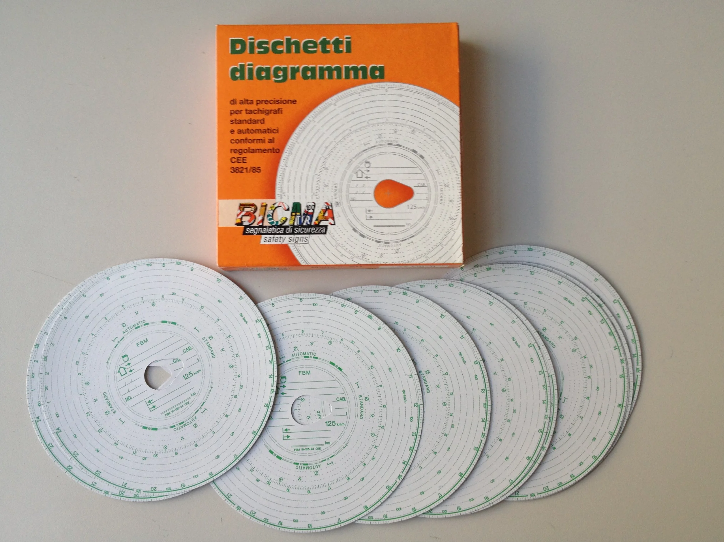 Tachigraf Discs 125 km/h