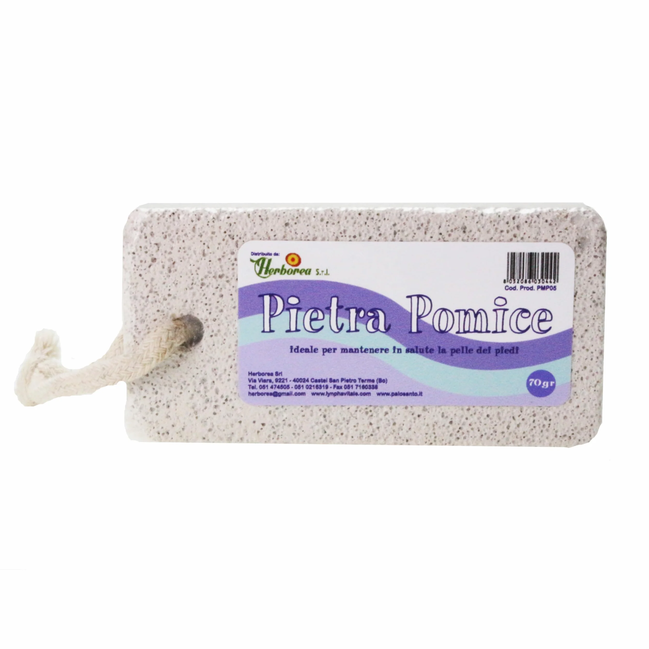 Pietra Pomice Lynphavitale esfoliante naturale per piedi corpo calli laccetto