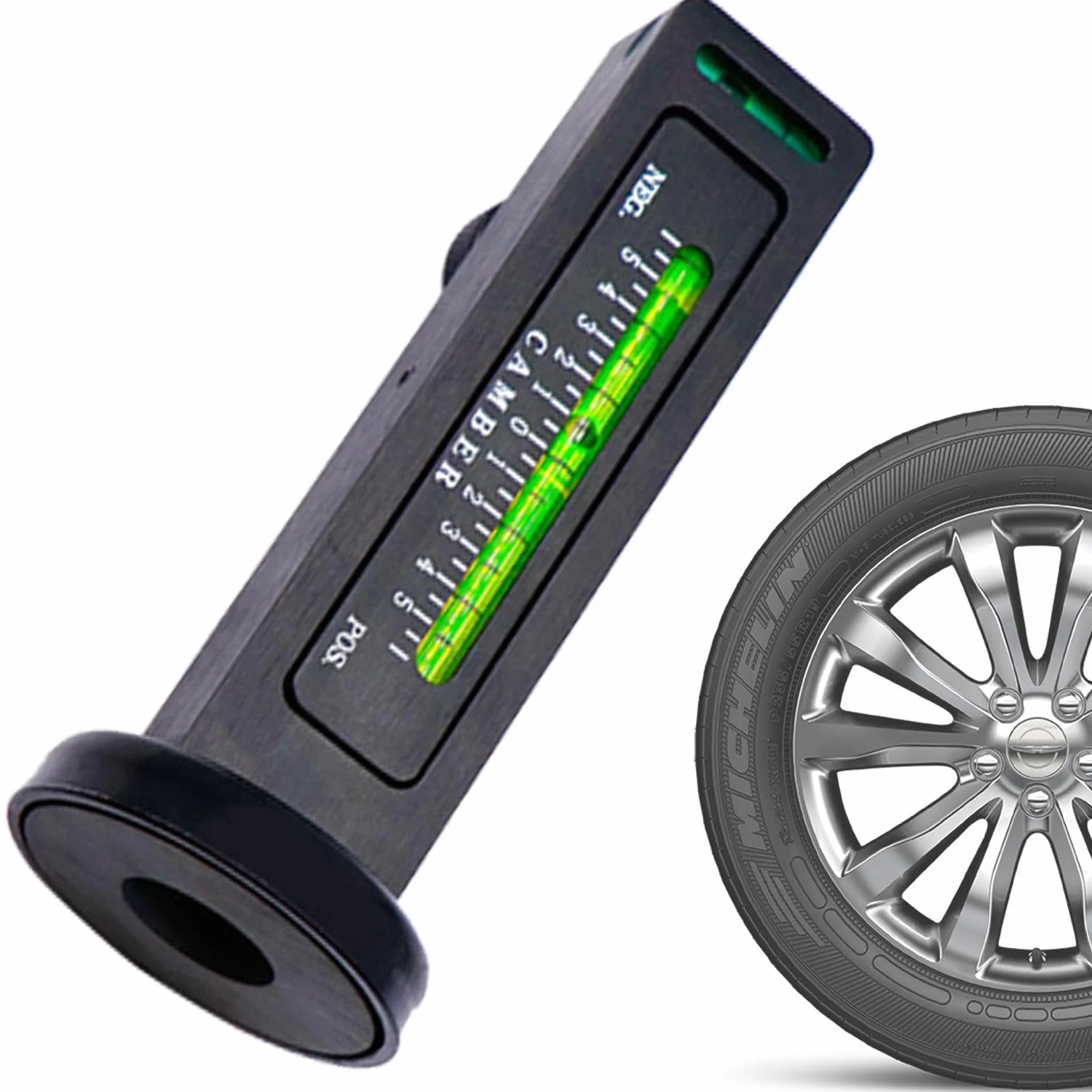 Calibro per riparazione ruote, strumento per camber magnetico per allineamento e regolazione angolo