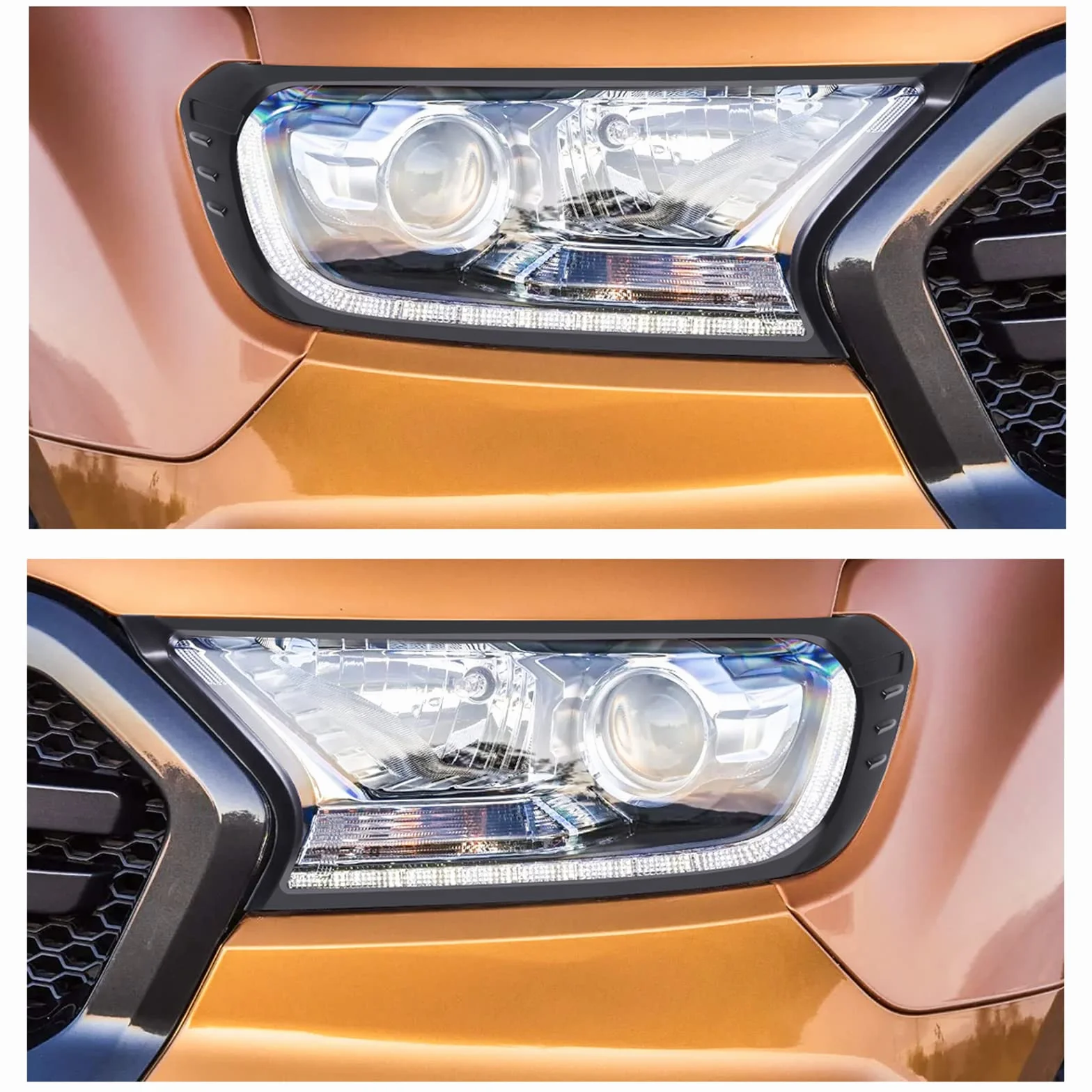 Copertura del faro Copertura della protezione del fanale posteriore per Ford Ranger Wildtrak 2015-2022,T7 T8 XL XLT Tremor Limited Wildtrak Platinum Raptor MK2 MK3
