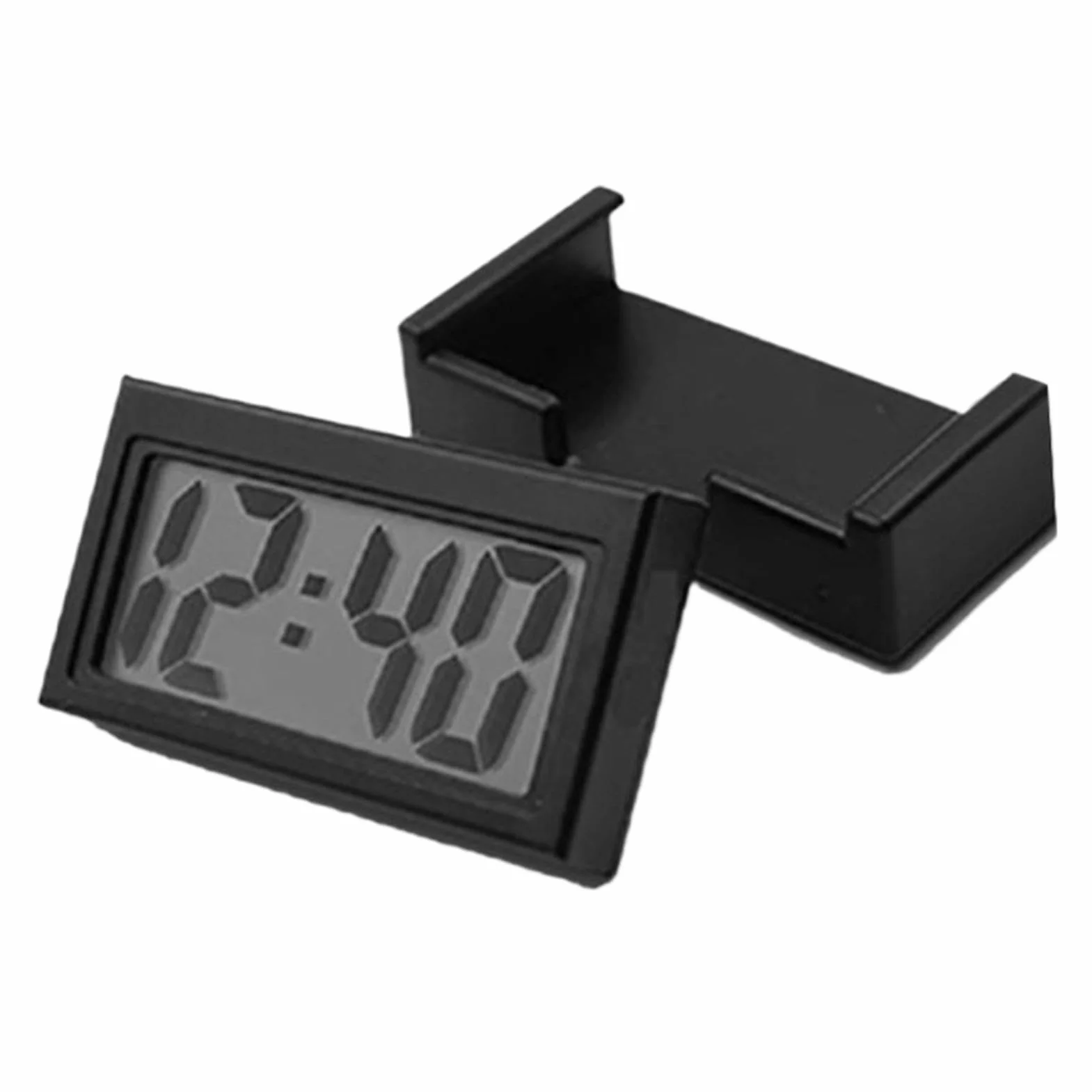 Orologio Per Auto, Struttura Leggera, 26 G, Mini Orologio Digitale Adesivo, Orologió Portatile Con Display 'ora Sul Cruscotto, Timer LCD Universale, Per Auto, Moto, Camion, Barca, Bici, Fr