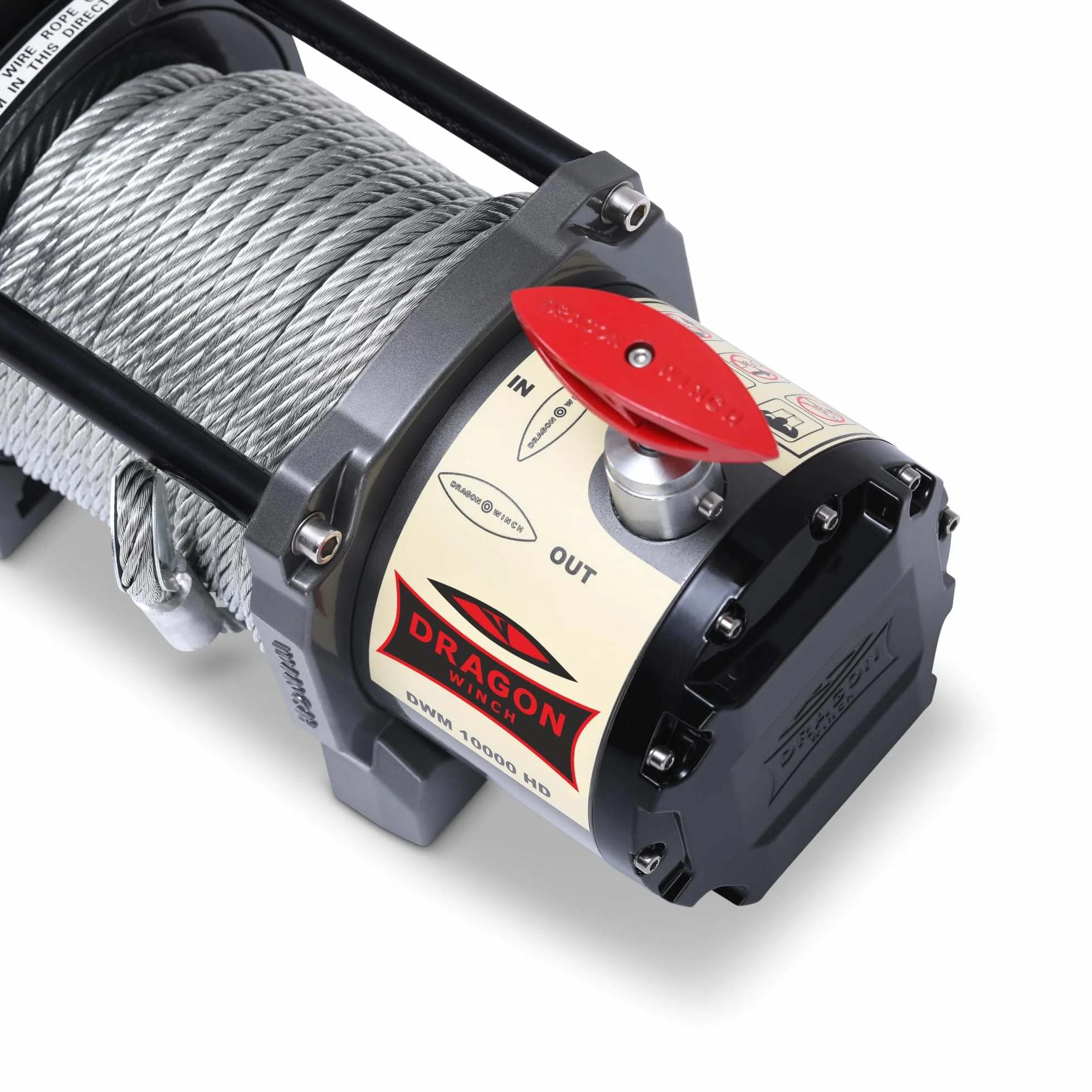 Verricello Elettrico Maverick 12V 10000 lbs (4536 kg) Cavo in Acciaio 24m DRAGON WINCH