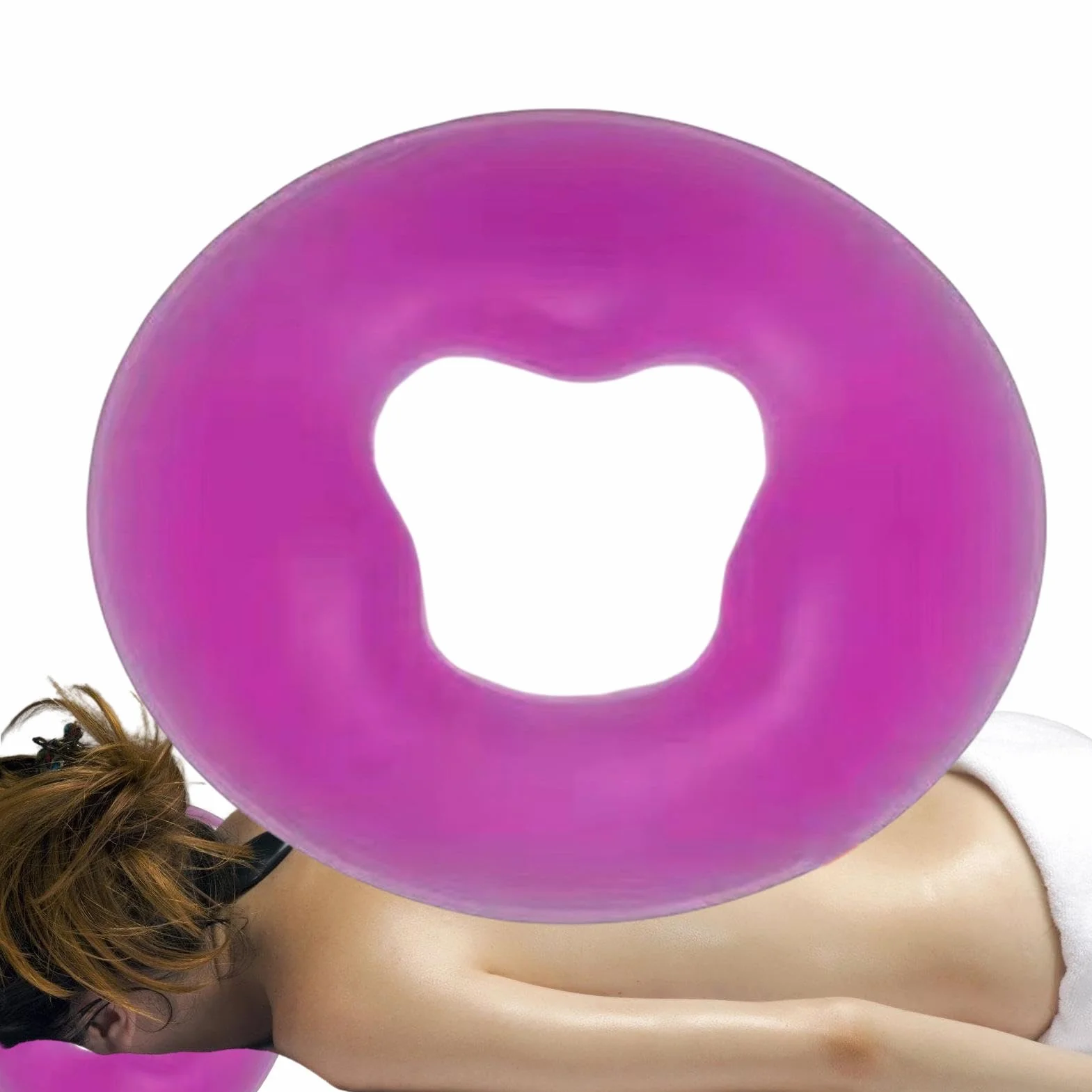 Poggia-viso in silicone, cuscino per massaggio rilassante per casa e saloni