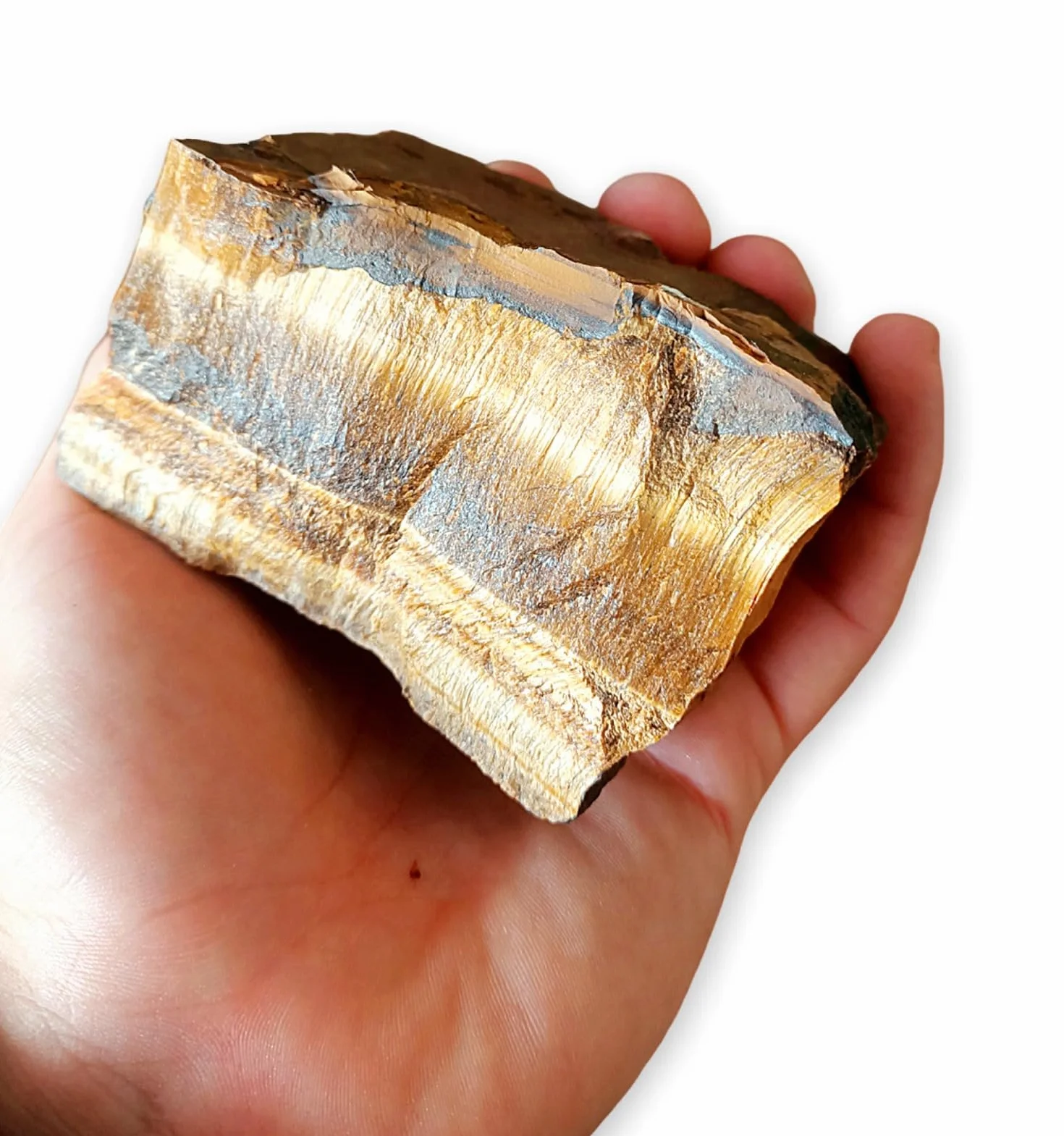 TENET Occhio di Tigre Grezzo 400-600 Gr Pietra Naturale per Cristalloterapia Meditazione Reiki