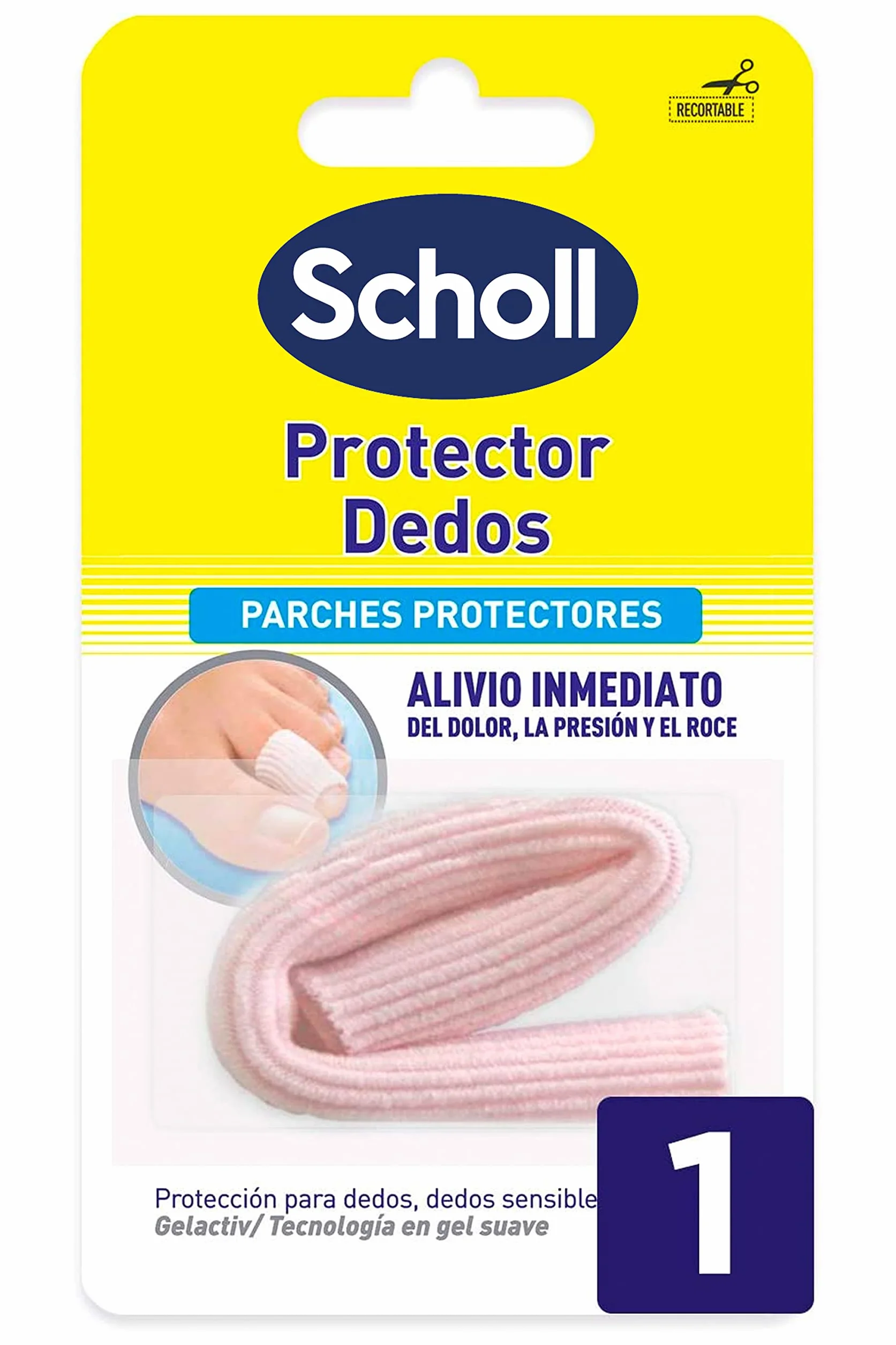 Scholl Protector Dedos Gel 1 Tubo