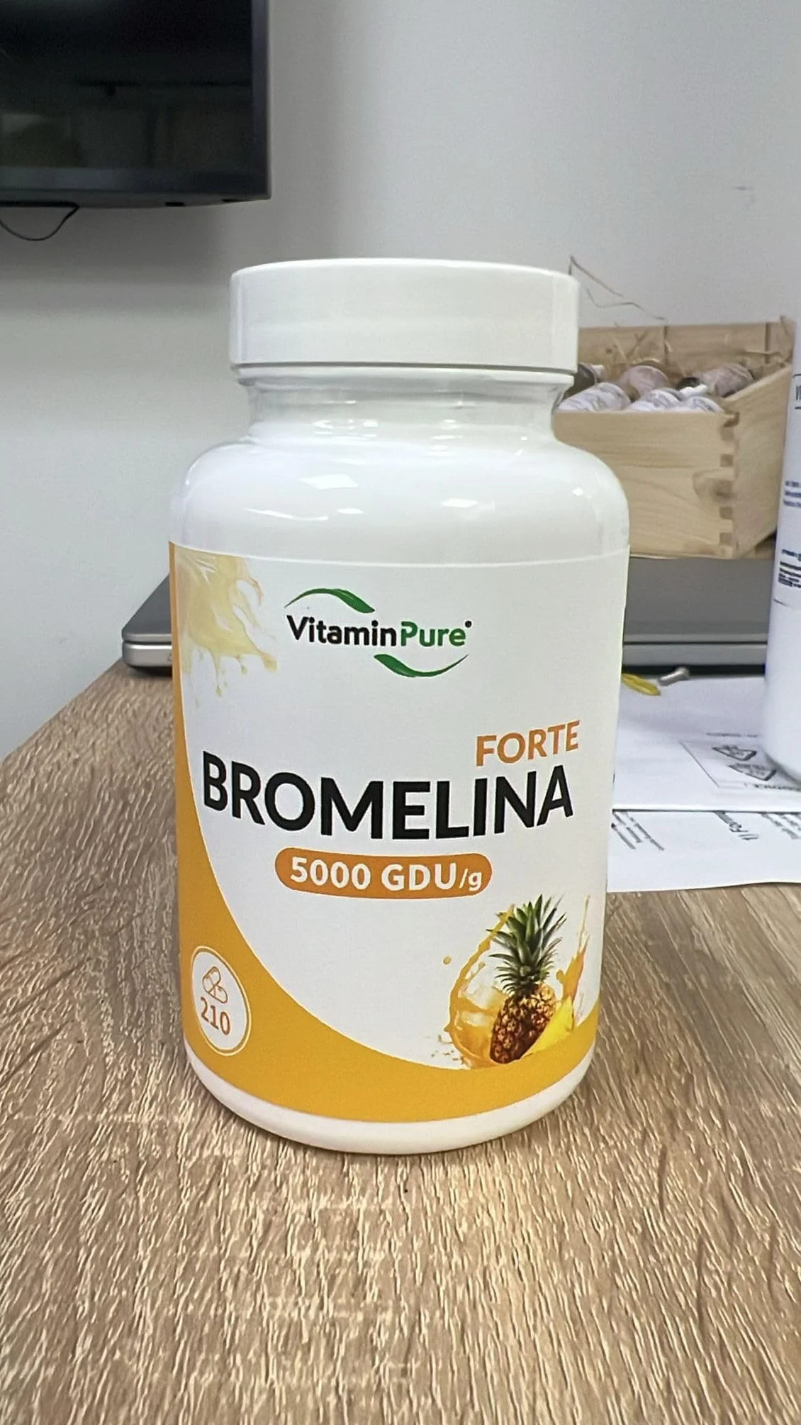 Bromelina Forte 5000 GDU/g 210 Capsule Gastro-Resistenti Integratore Ananas
